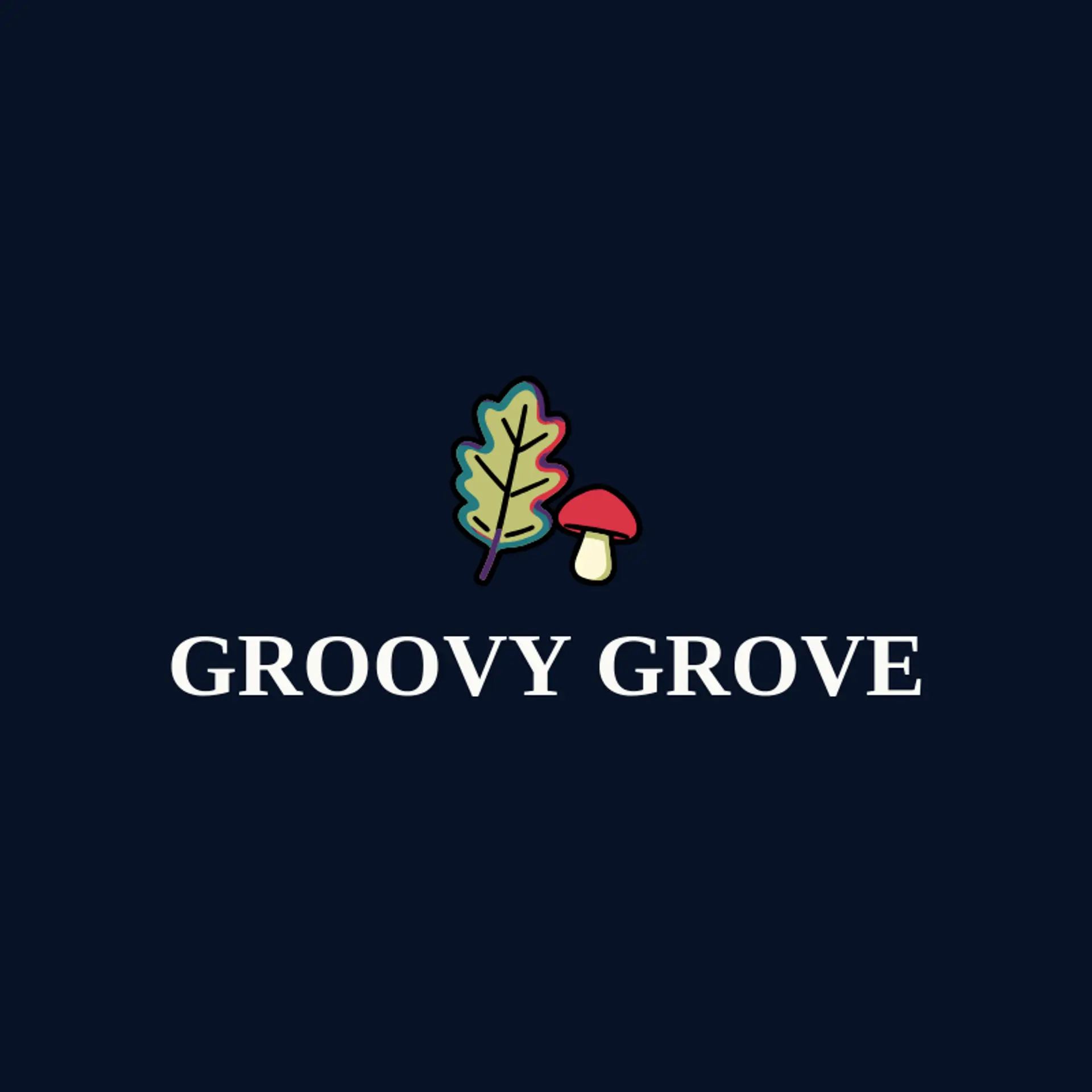 Groovy Grove logo for hippie