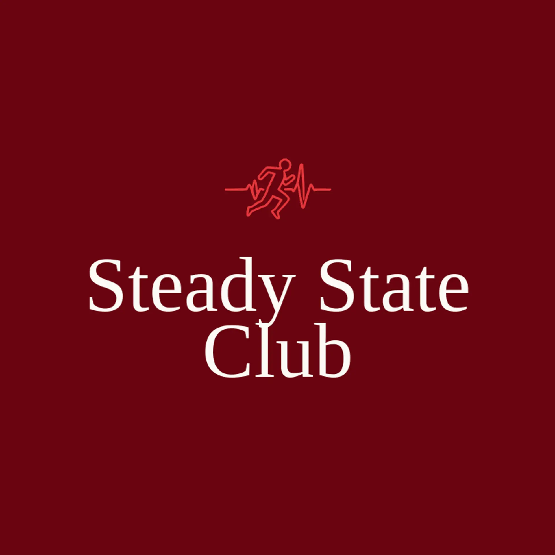 Steady State Club logo for runner