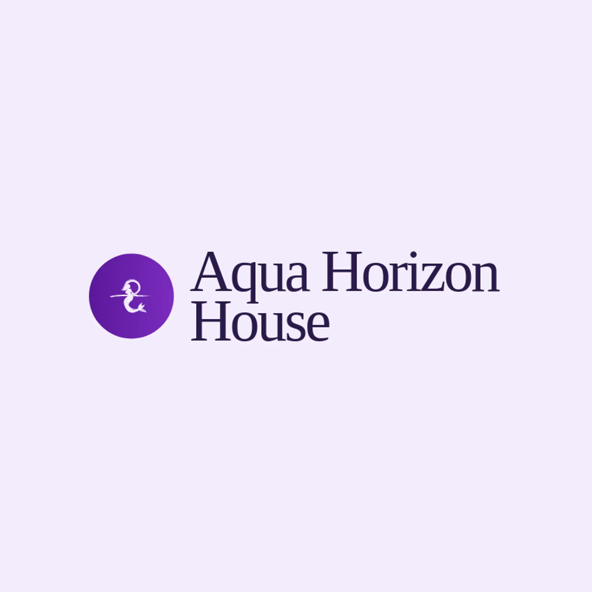Aqua Horizon House logo for mermaid