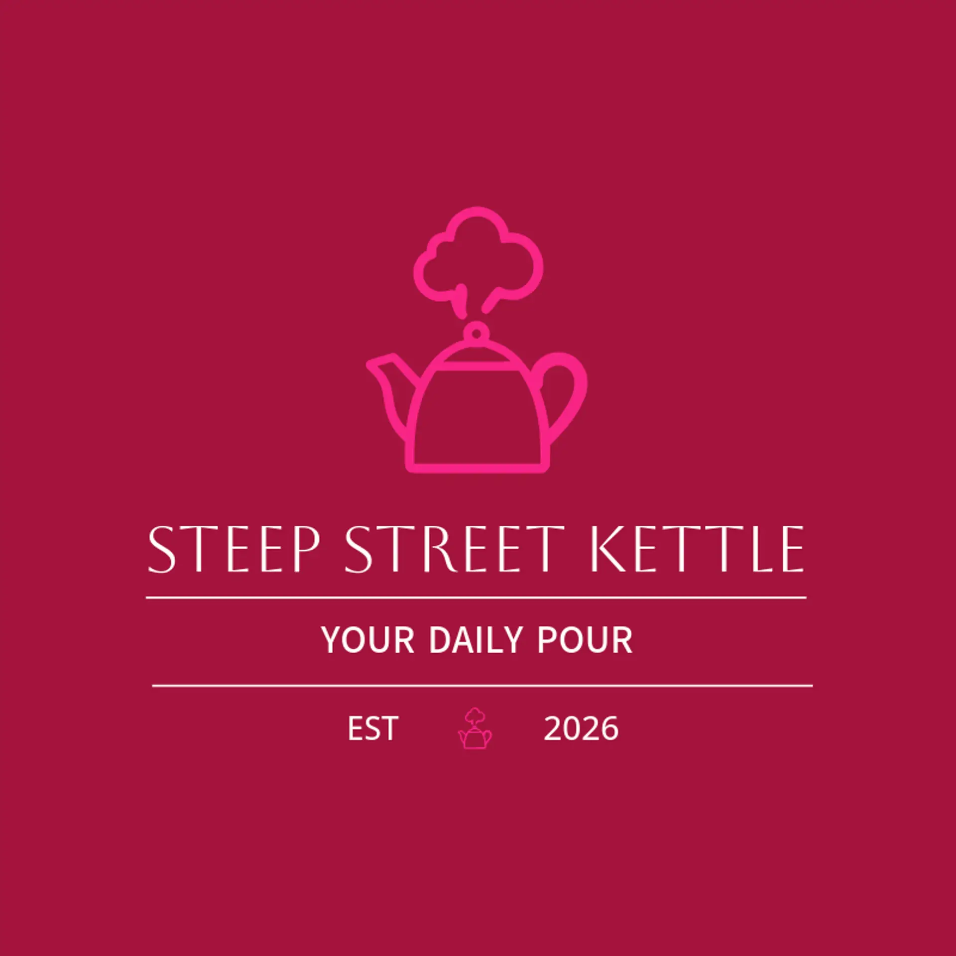 Steep Street Kettle logo for tea shop