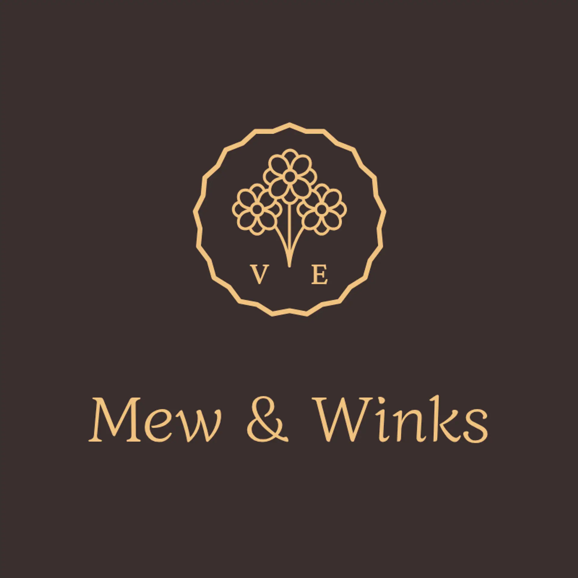 Mew & Winks logo for cat pet care