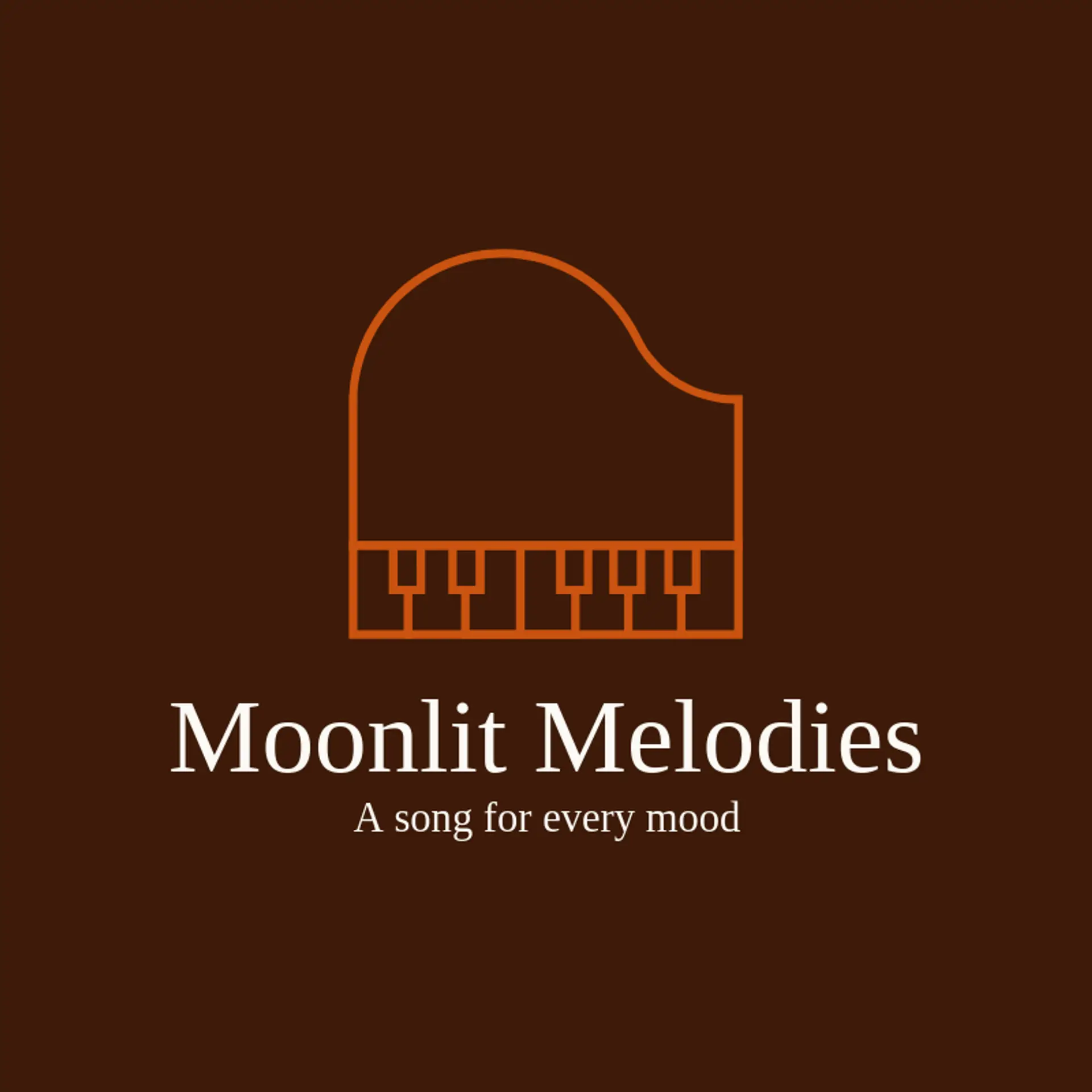 Moonlit Melodies logo for cabaret