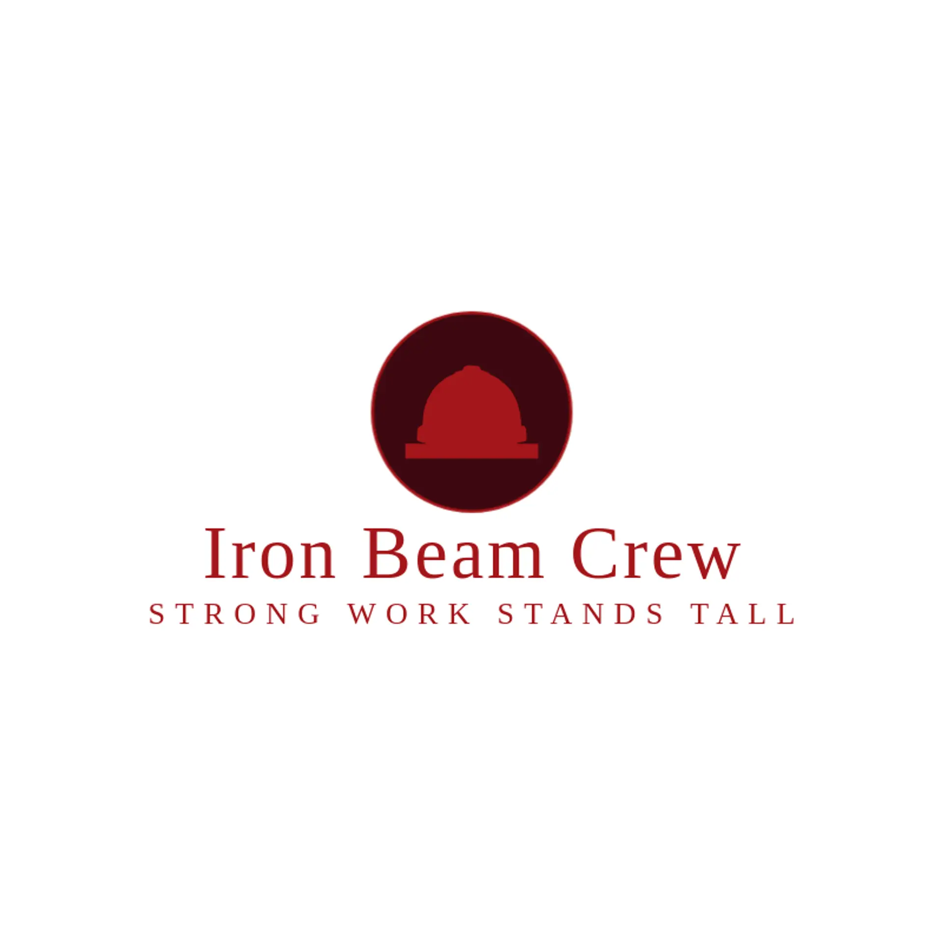 Iron Beam Crew logo for hard hat