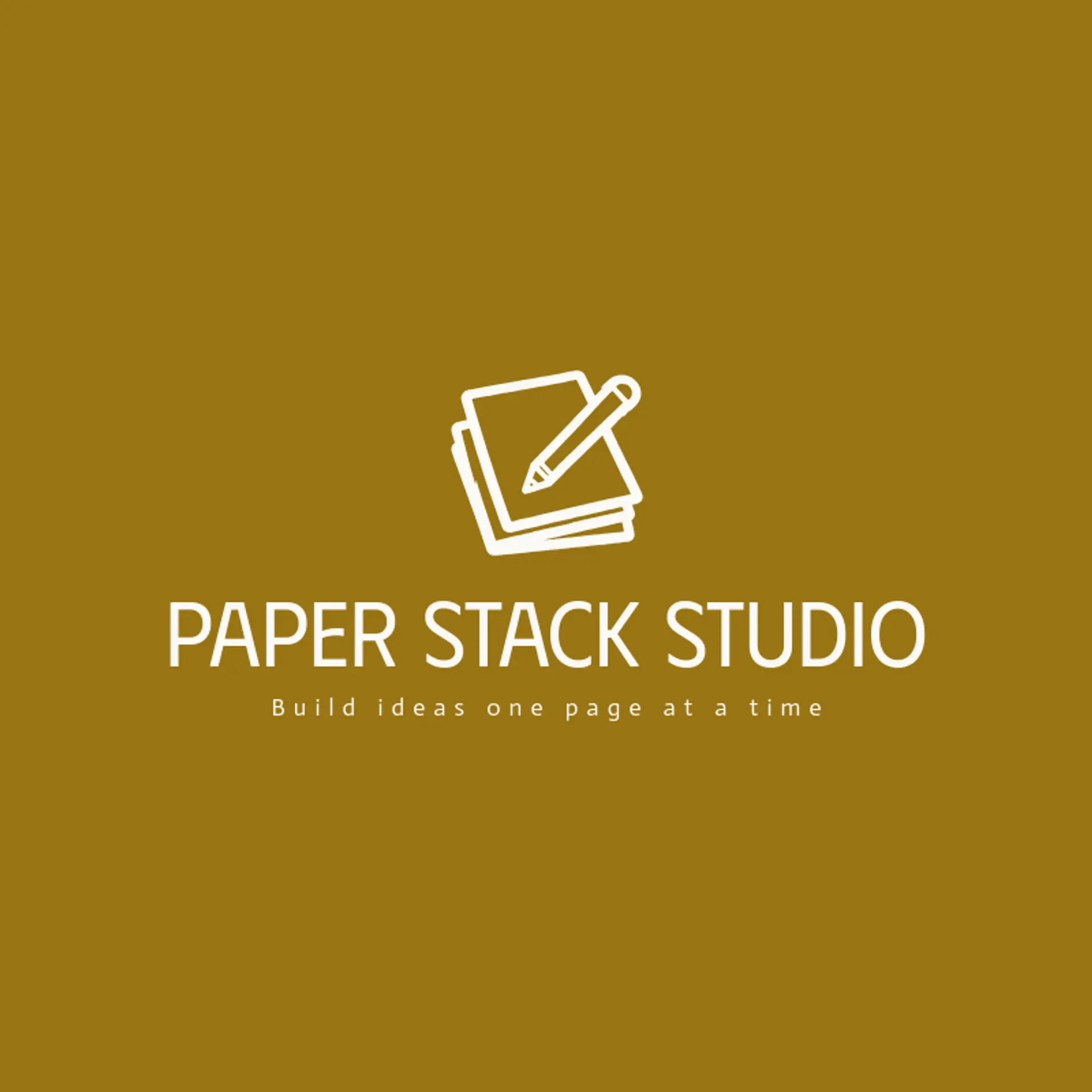 Paper Stack Studio logo for pen