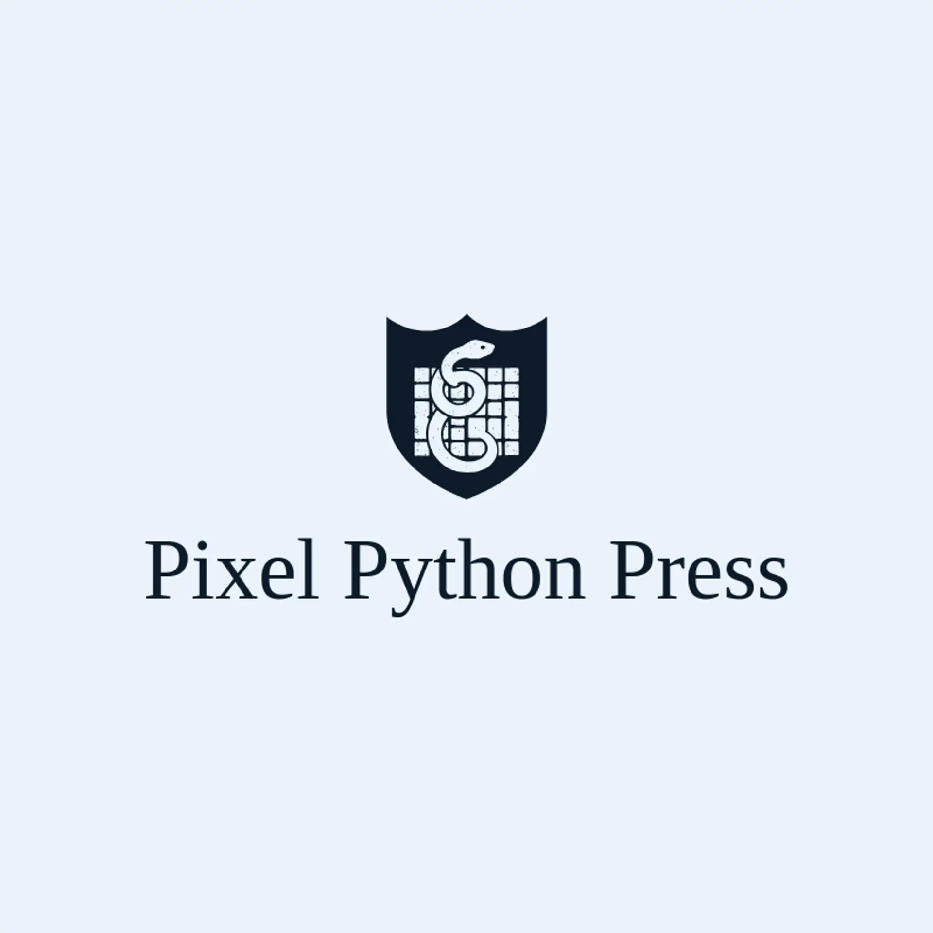 Pixel Python Press logo for python