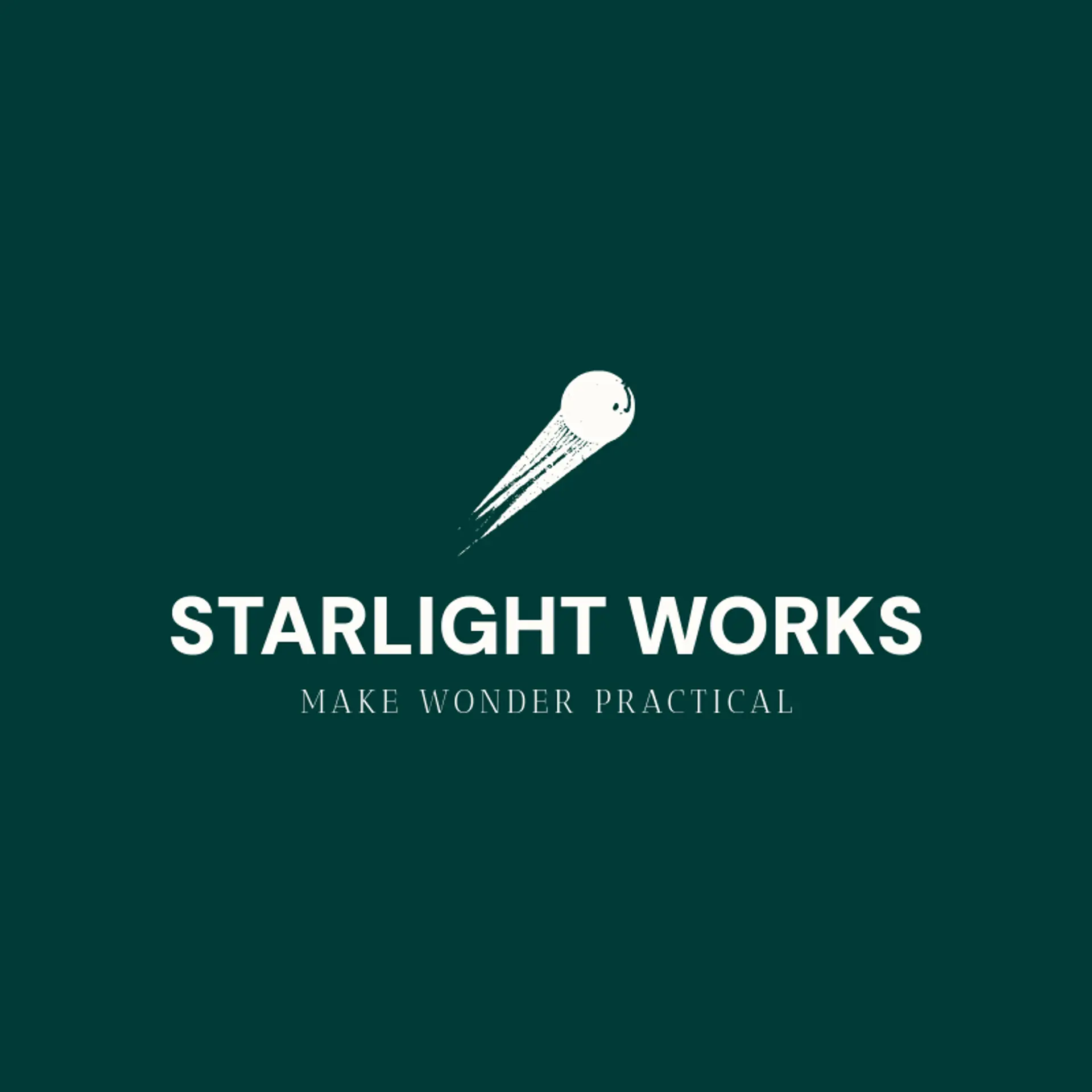 Starlight Works logo for space