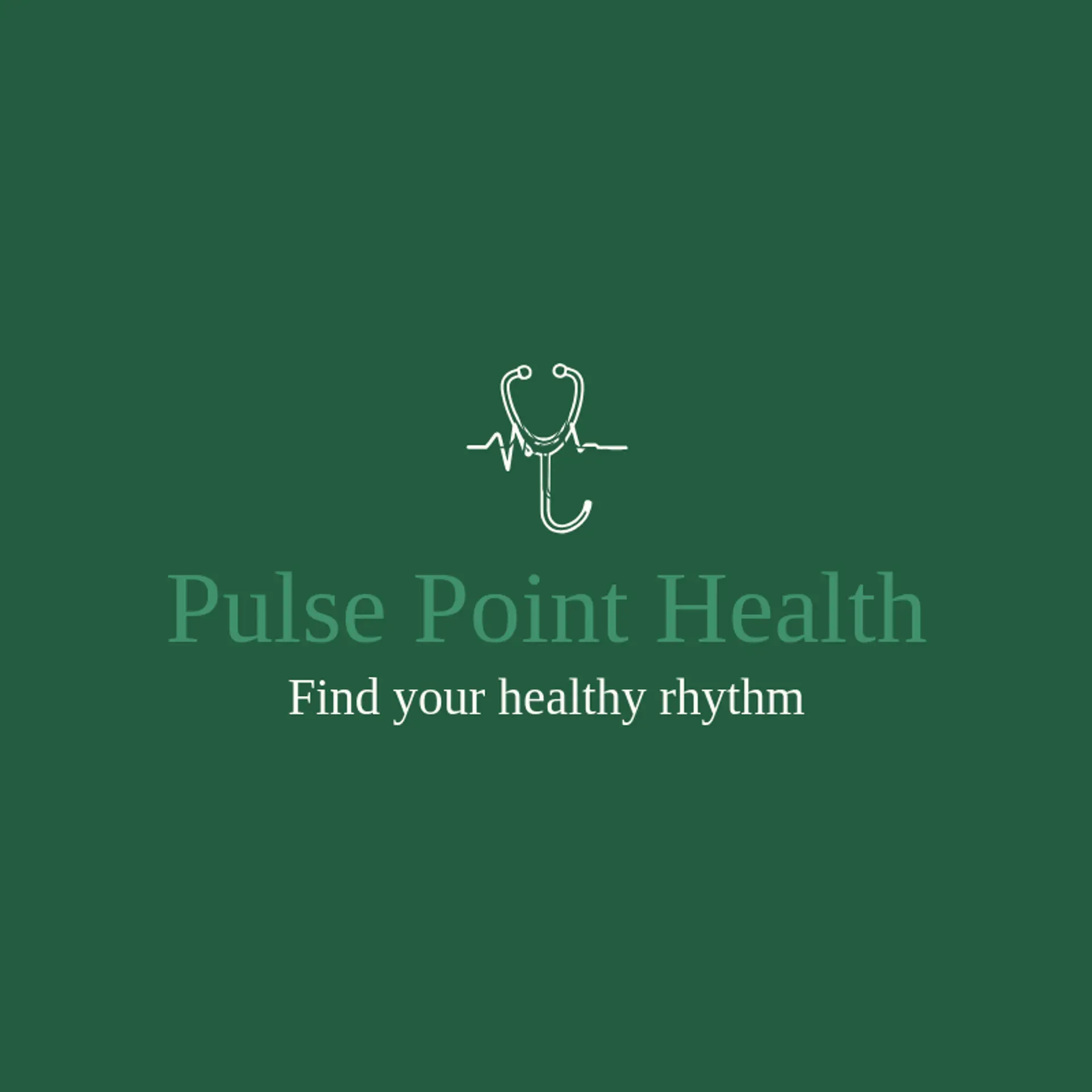 Pulse Point Health logo for stethoscope