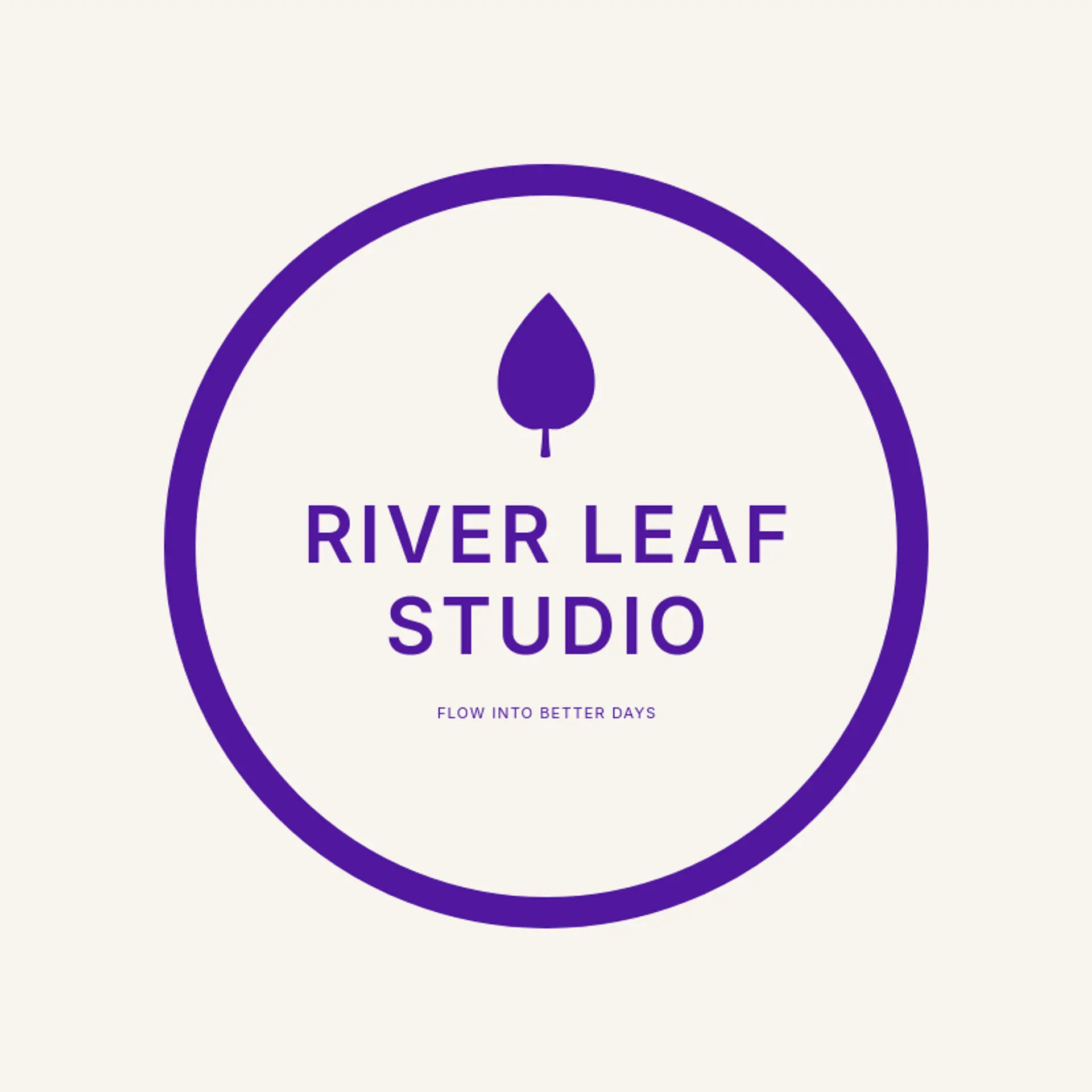 River Leaf Studio logo for leaf