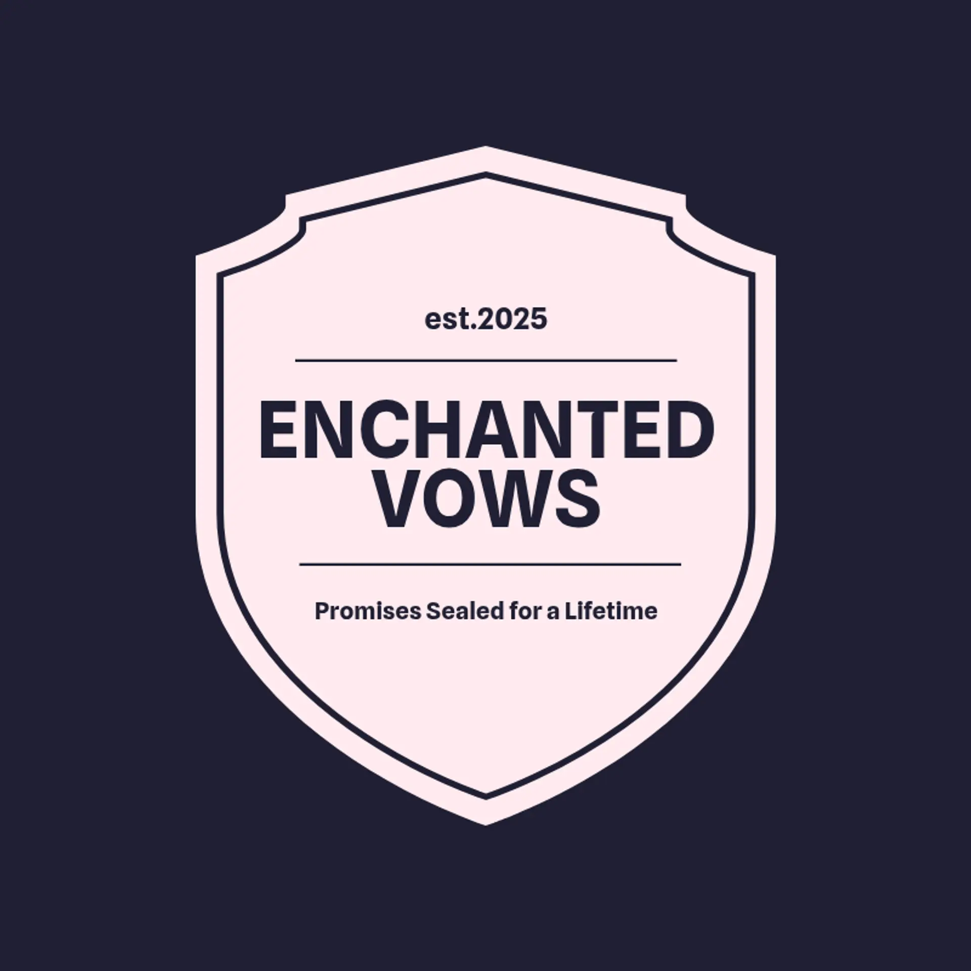 LuxeVows logo for wedding