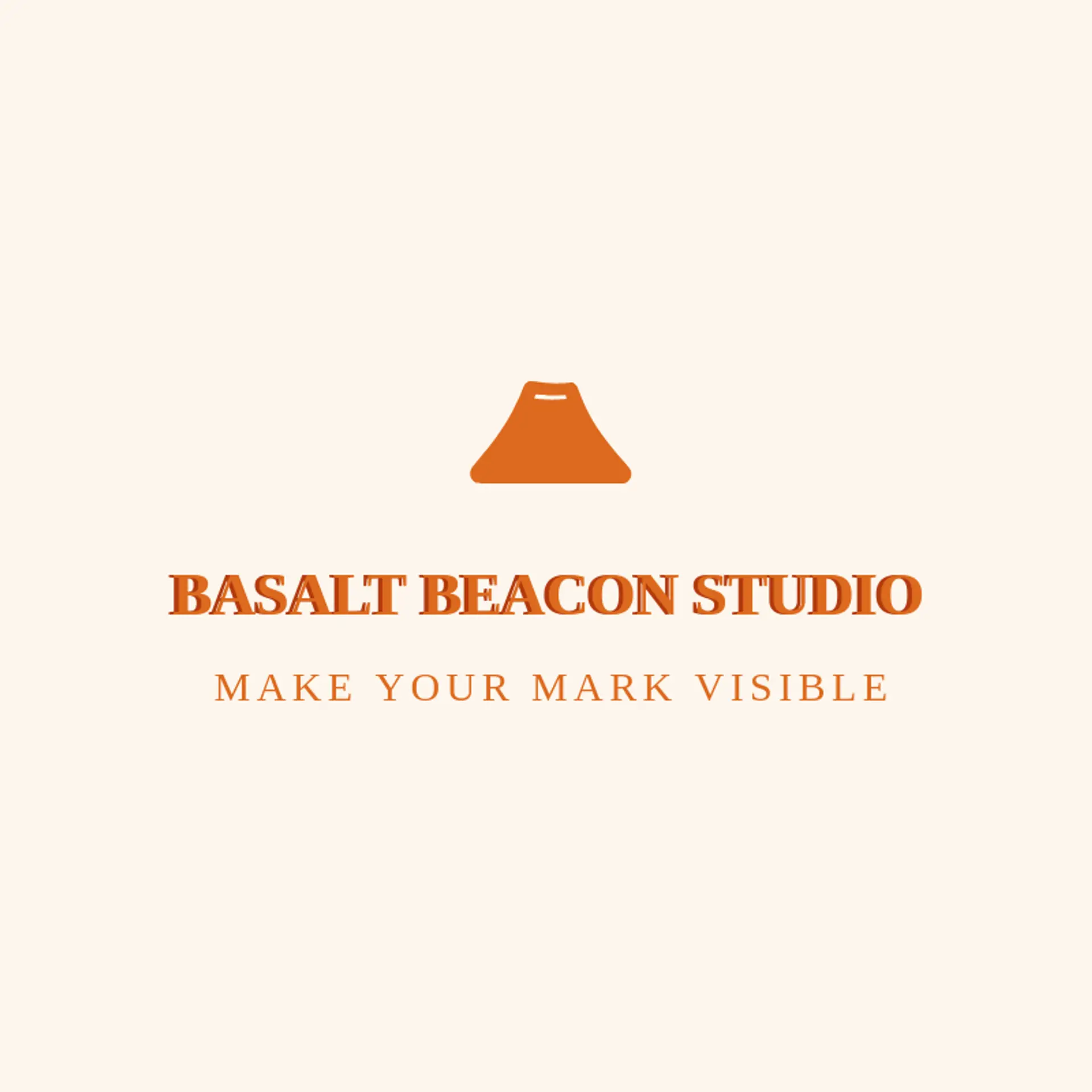Basalt Beacon Studio logo for volcano