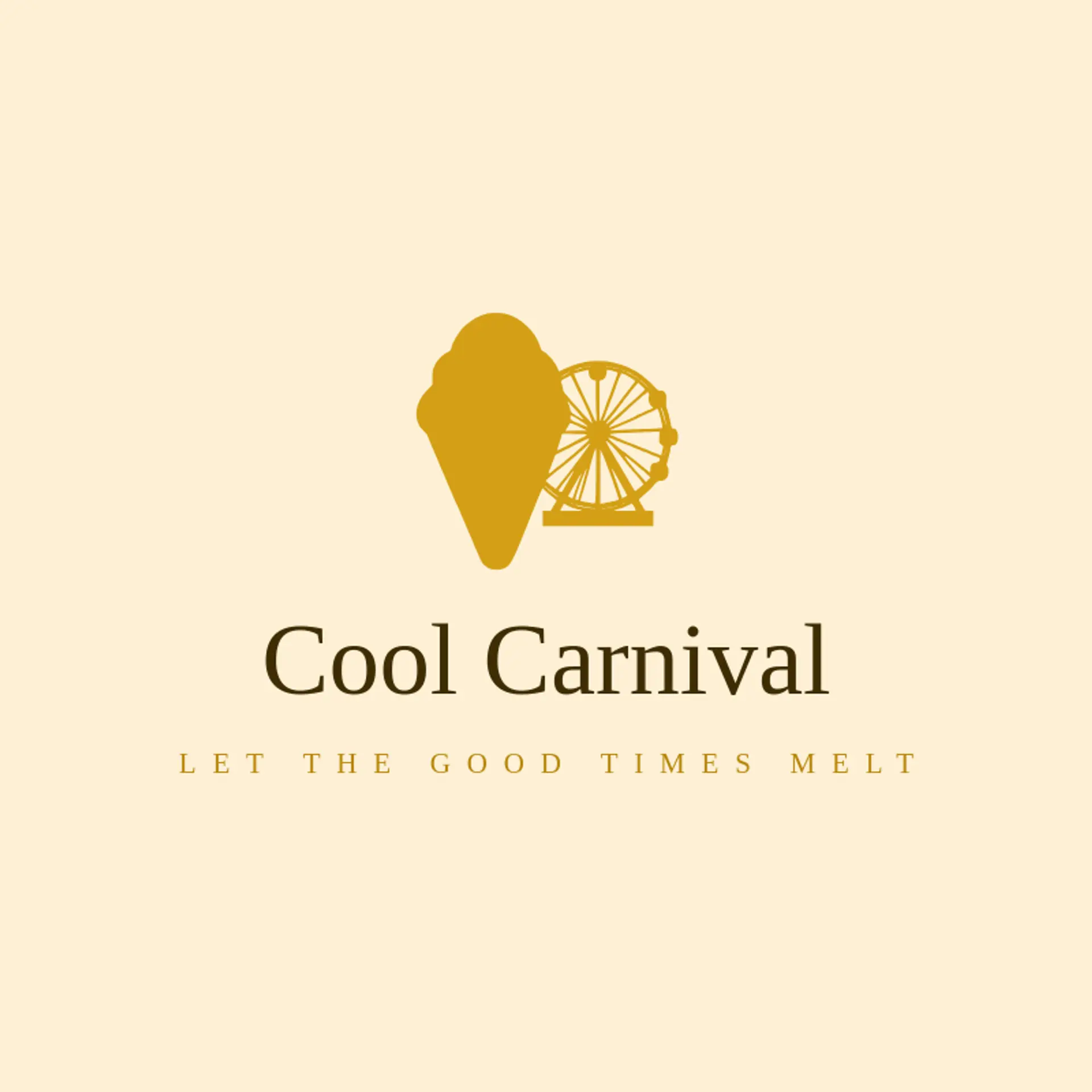 Cool Carnival logo for snow cone