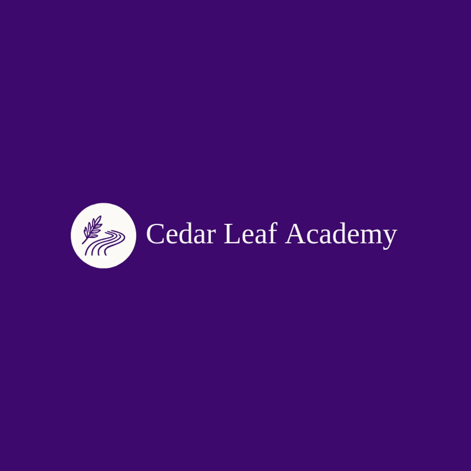 Cedar Leaf Academy logo for native american