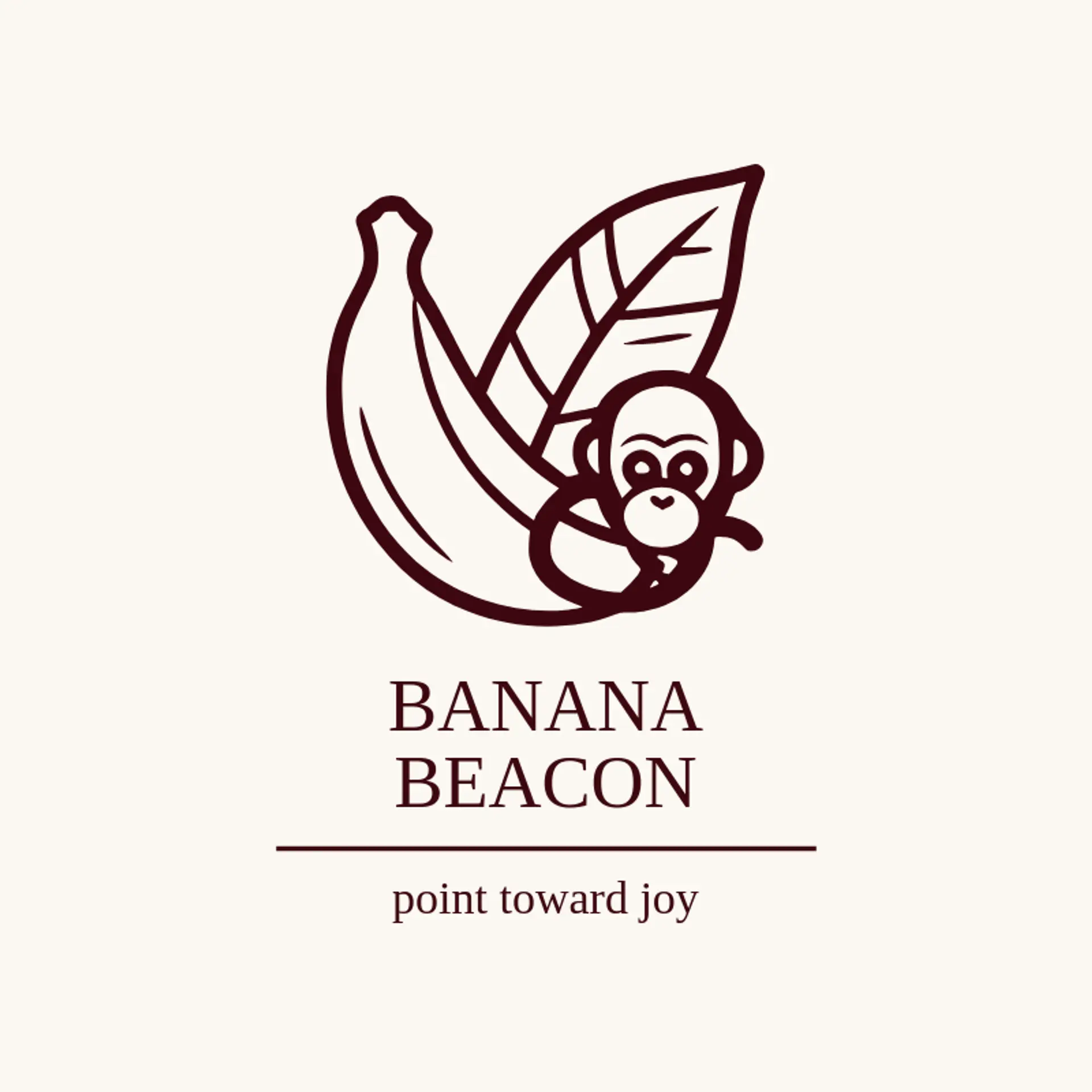 Banana Beacon logo for monkey