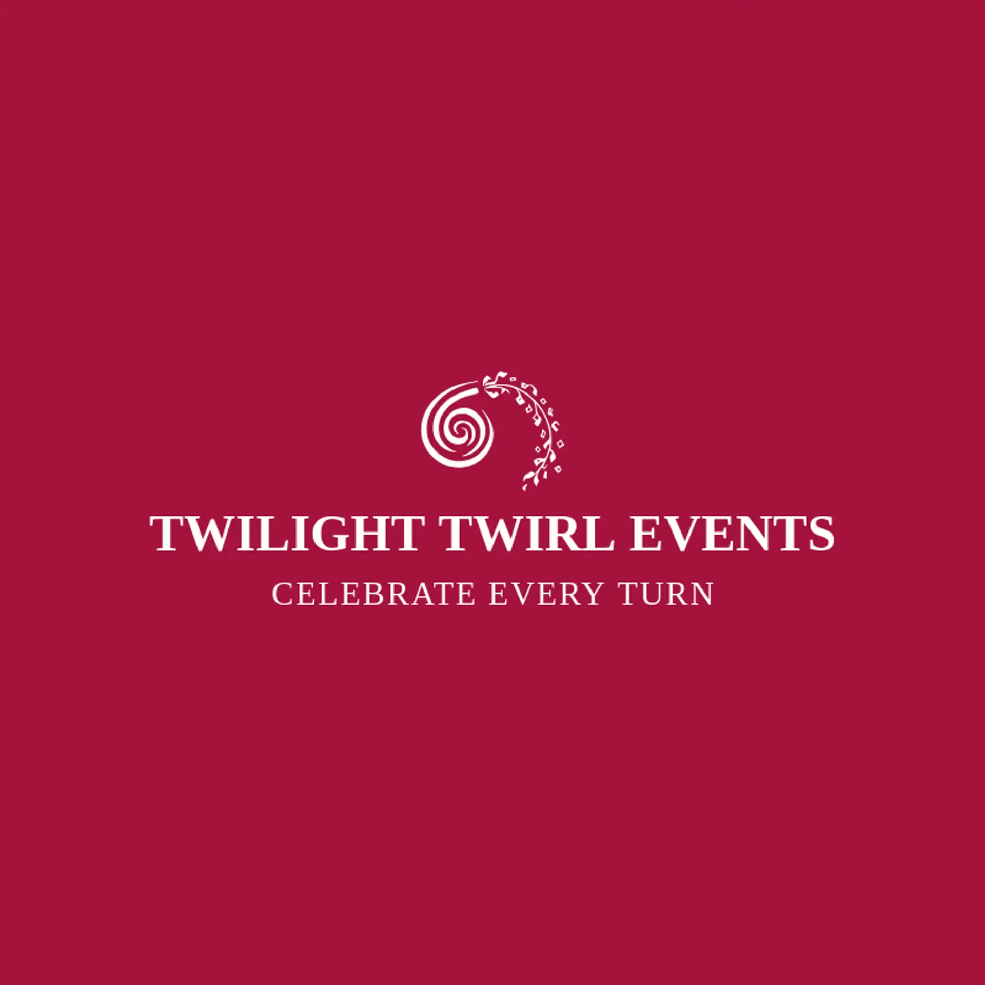 Twilight Twirl Events logo for swirl