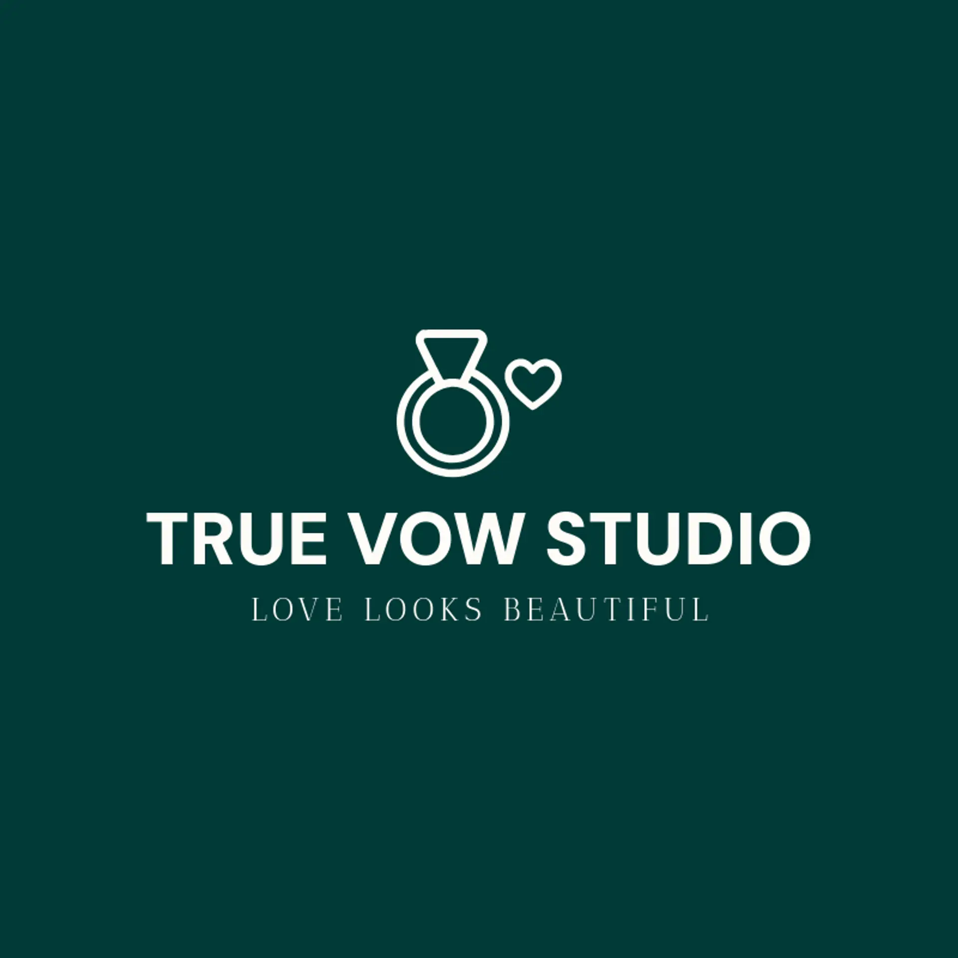 True Vow Studio logo for engagement