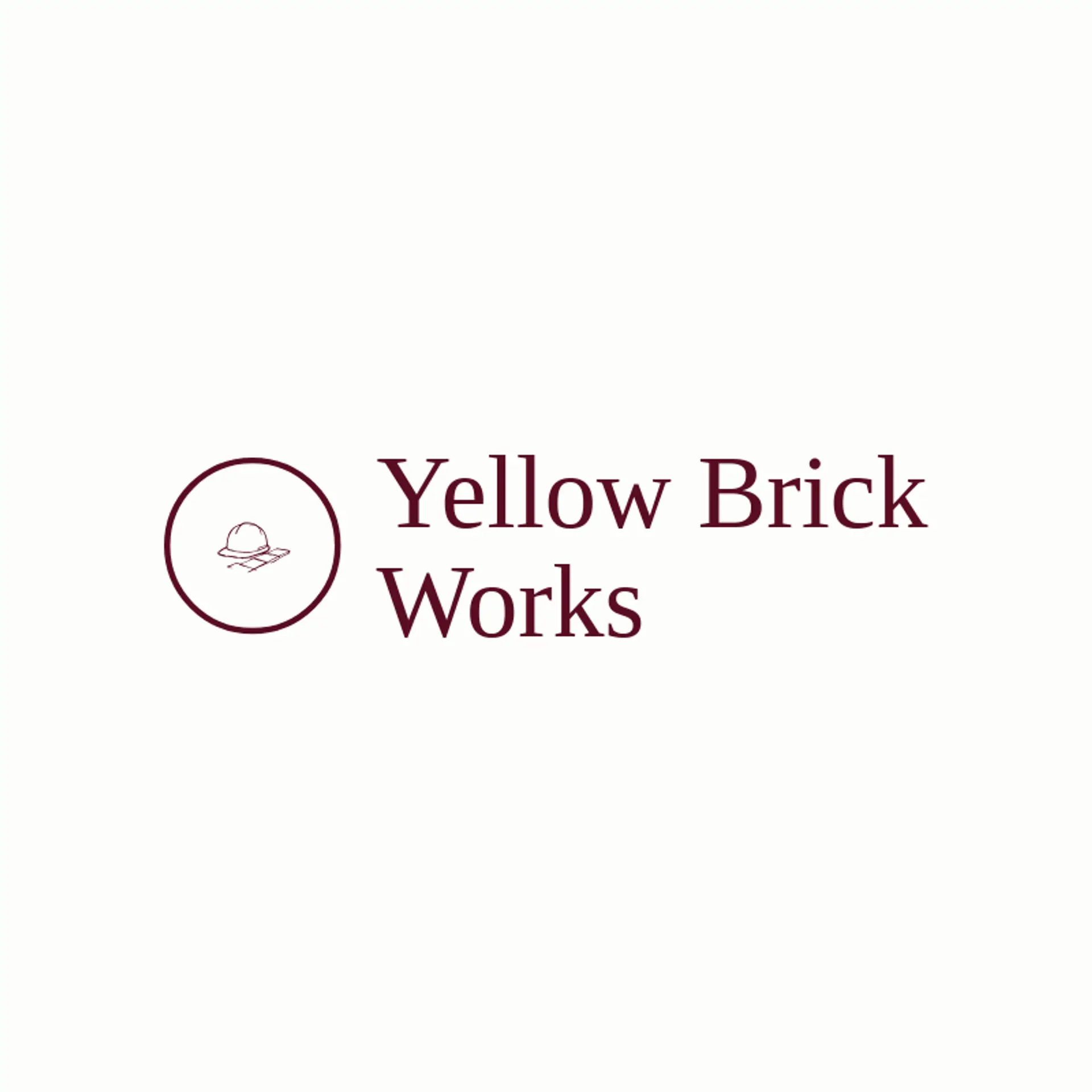 Yellow Brick Works logo for hard hat
