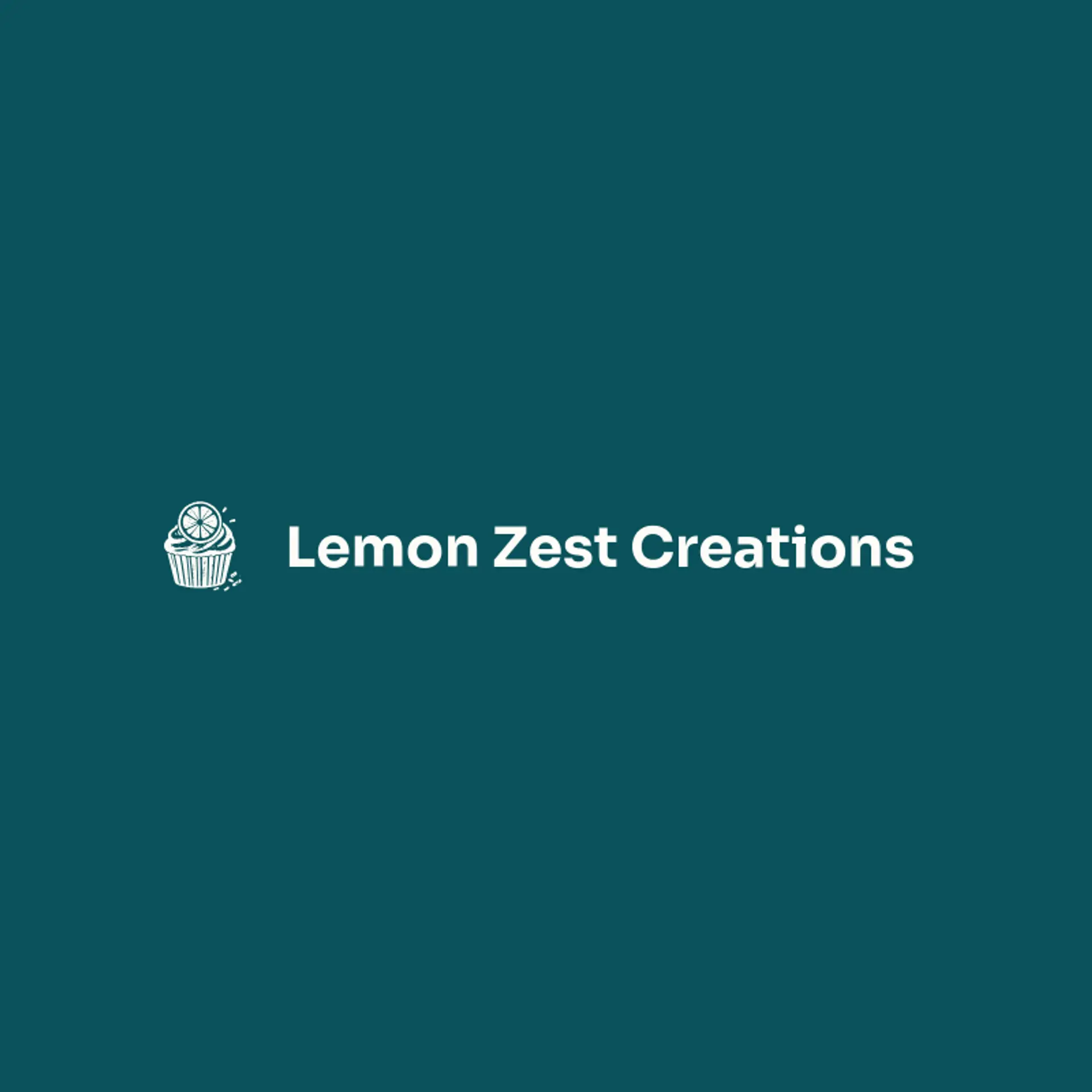 Lemon Zest Creations logo for cupcake