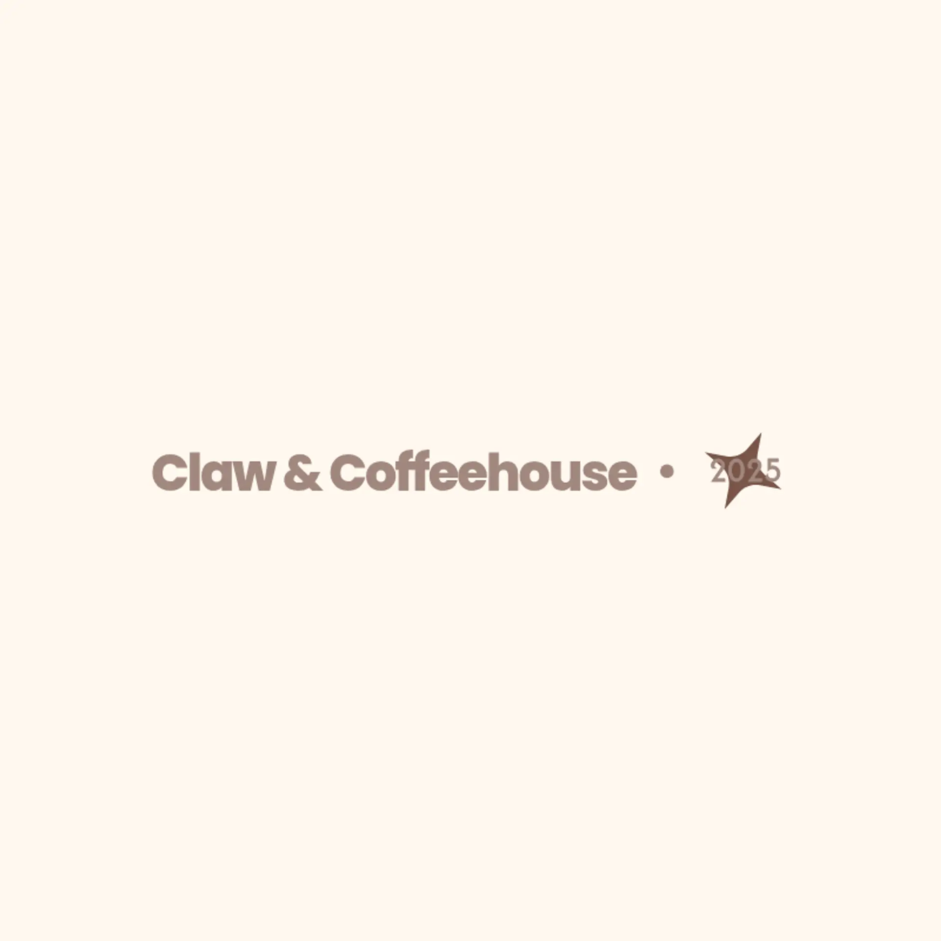Claw & Coffeehouse logo for cat cafe