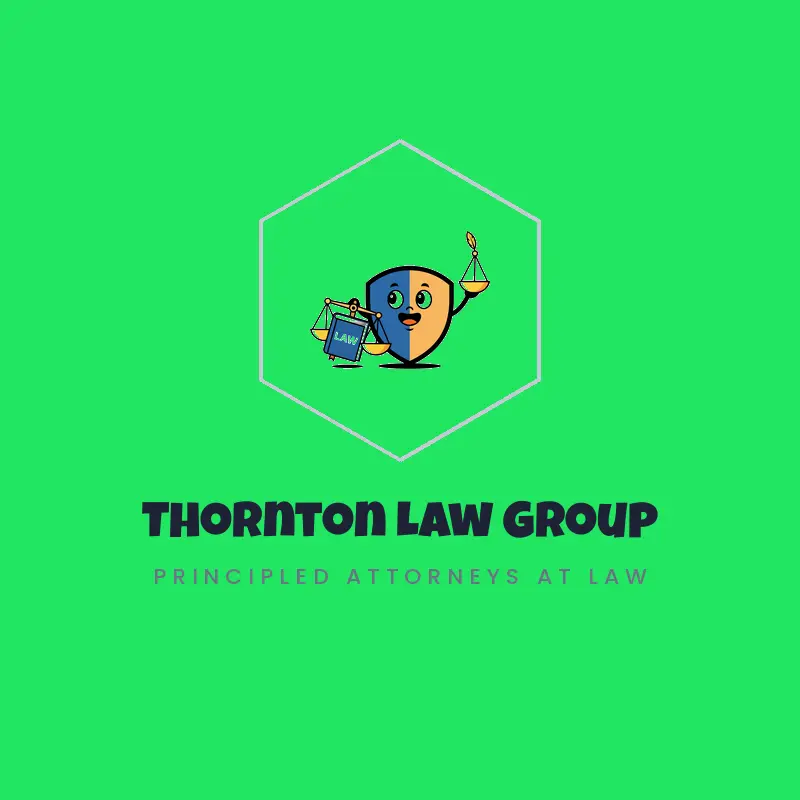 A shield holding the scales of justice, a criminal defense logo in a cartoon style