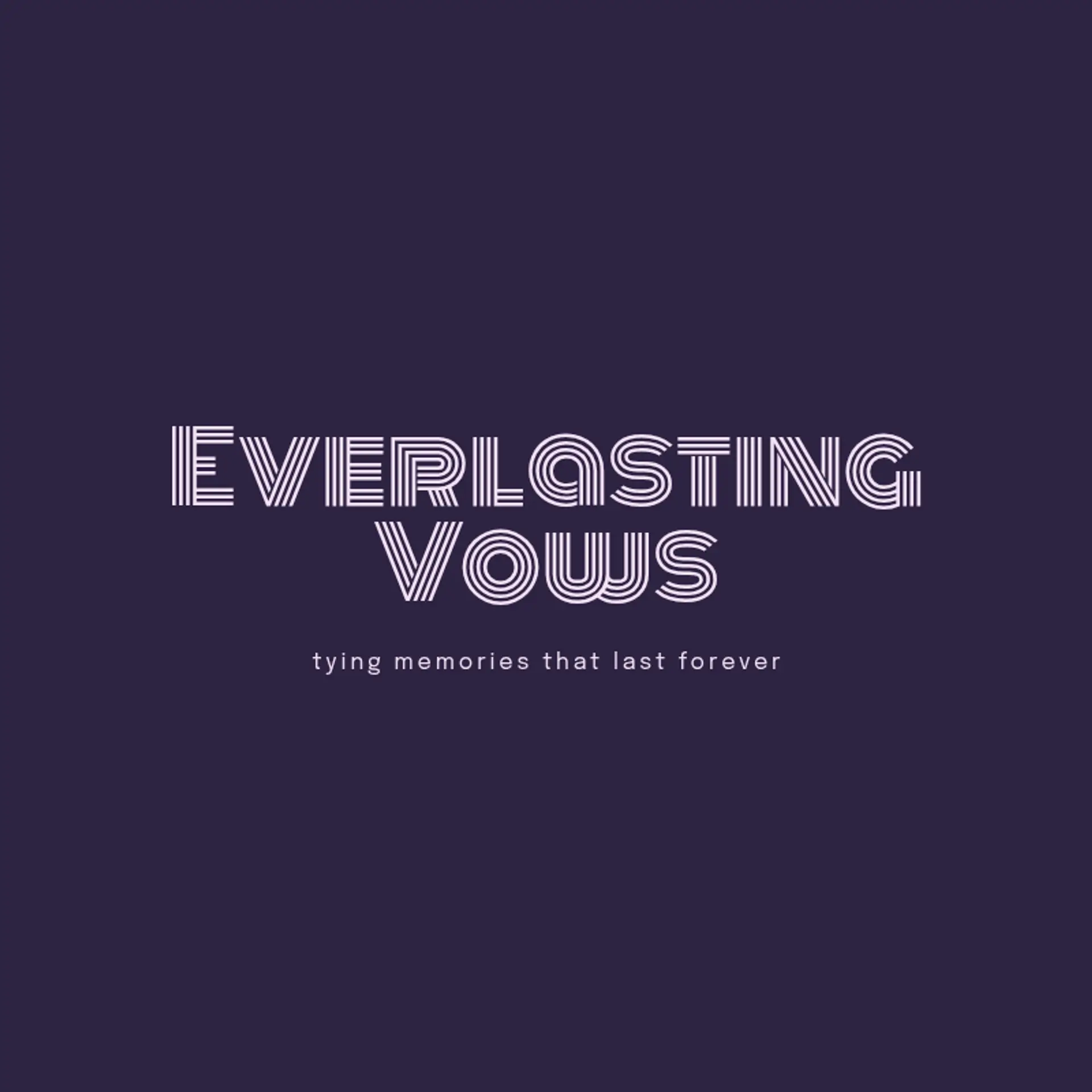 Everlasting Vows logo for wedding service