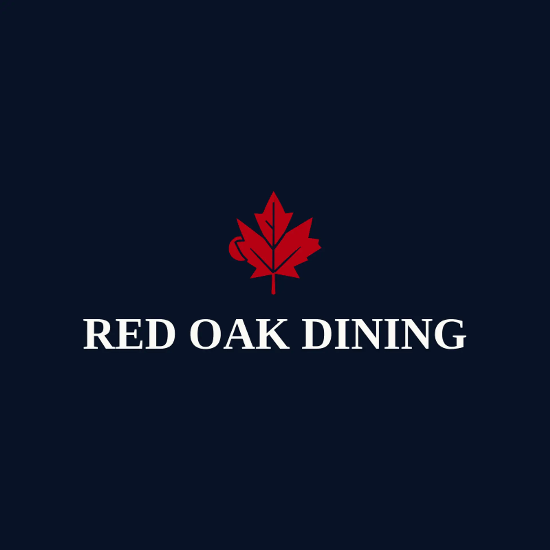 Red Oak Dining logo for steakhouse