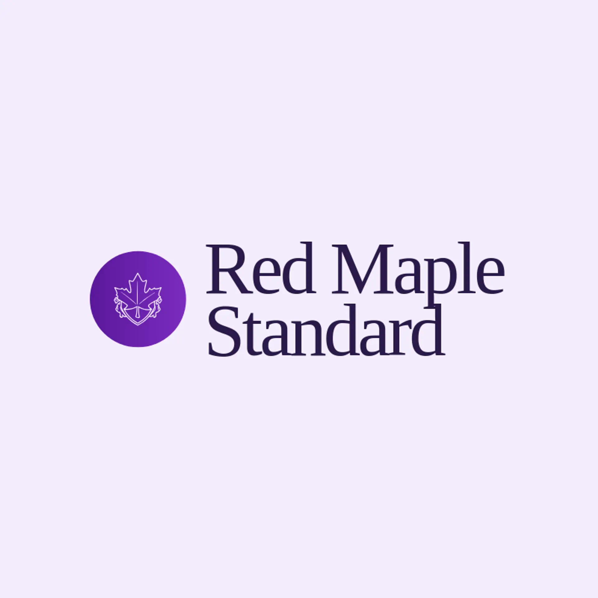 Red Maple Standard logo for coat of arms