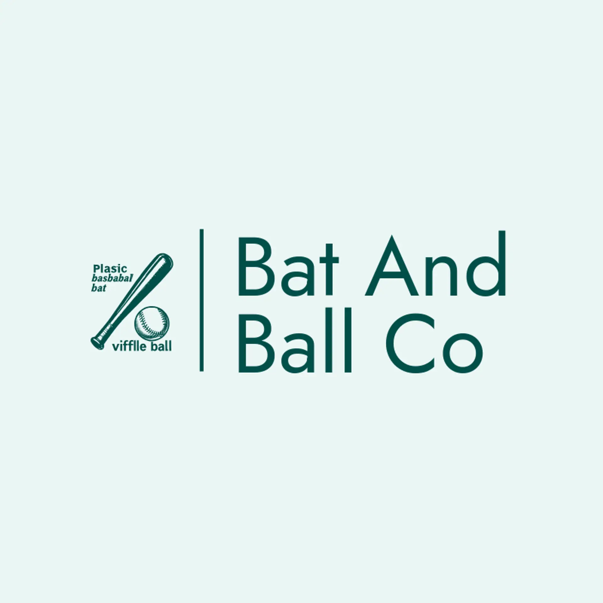 Bat And Ball Co logo for wiffleball