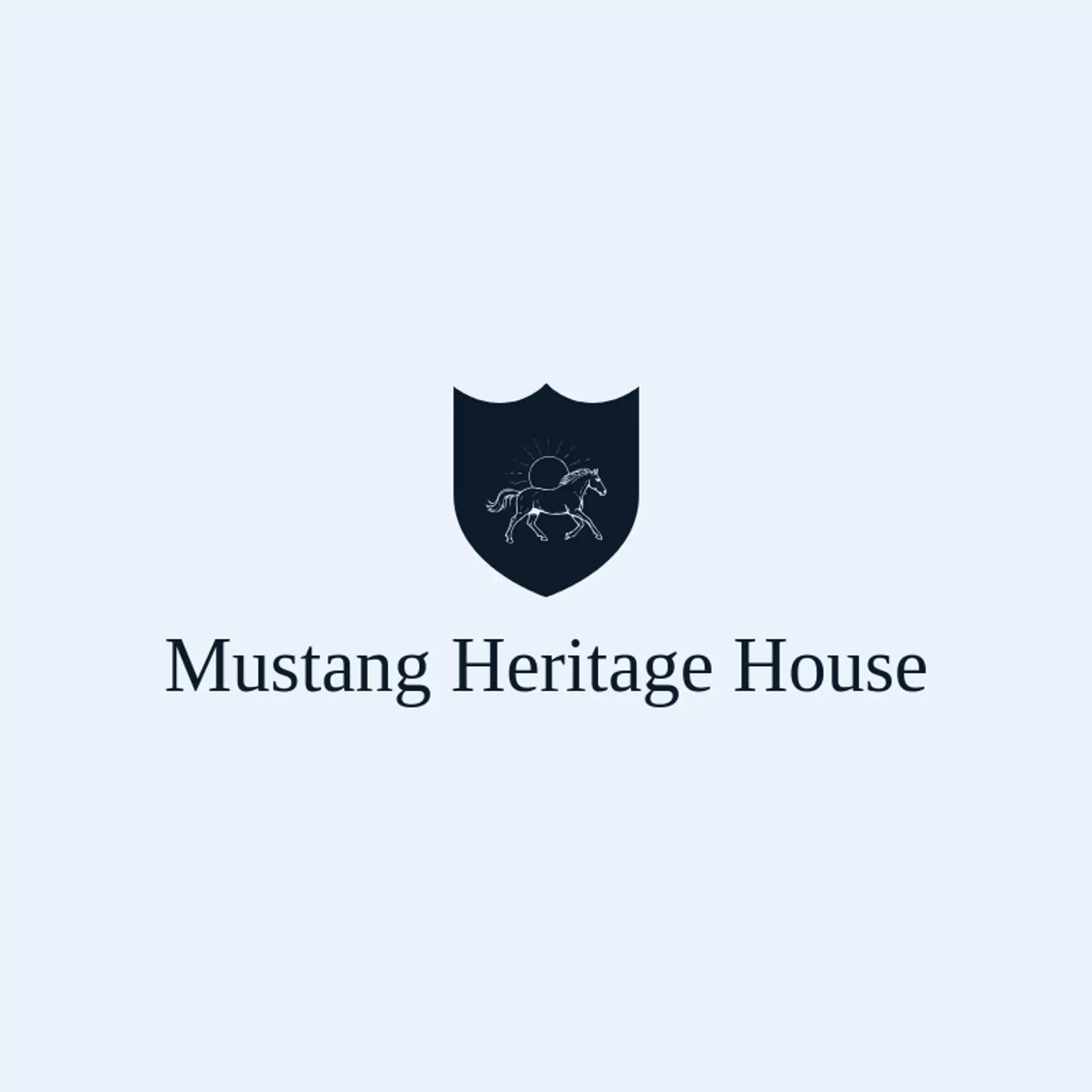 Mustang Heritage House logo for mustang