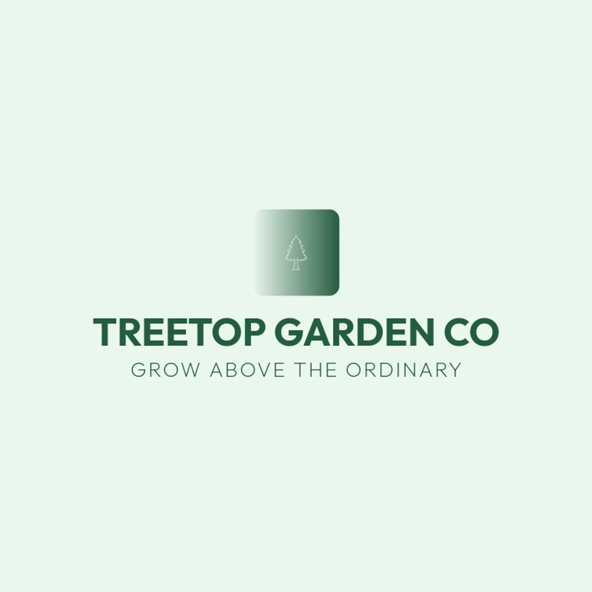Treetop Garden Co logo for evergreen