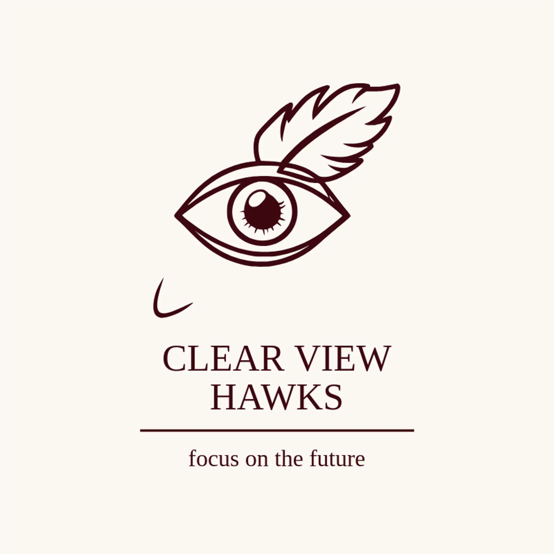 Clear View Hawks logo for hawk
