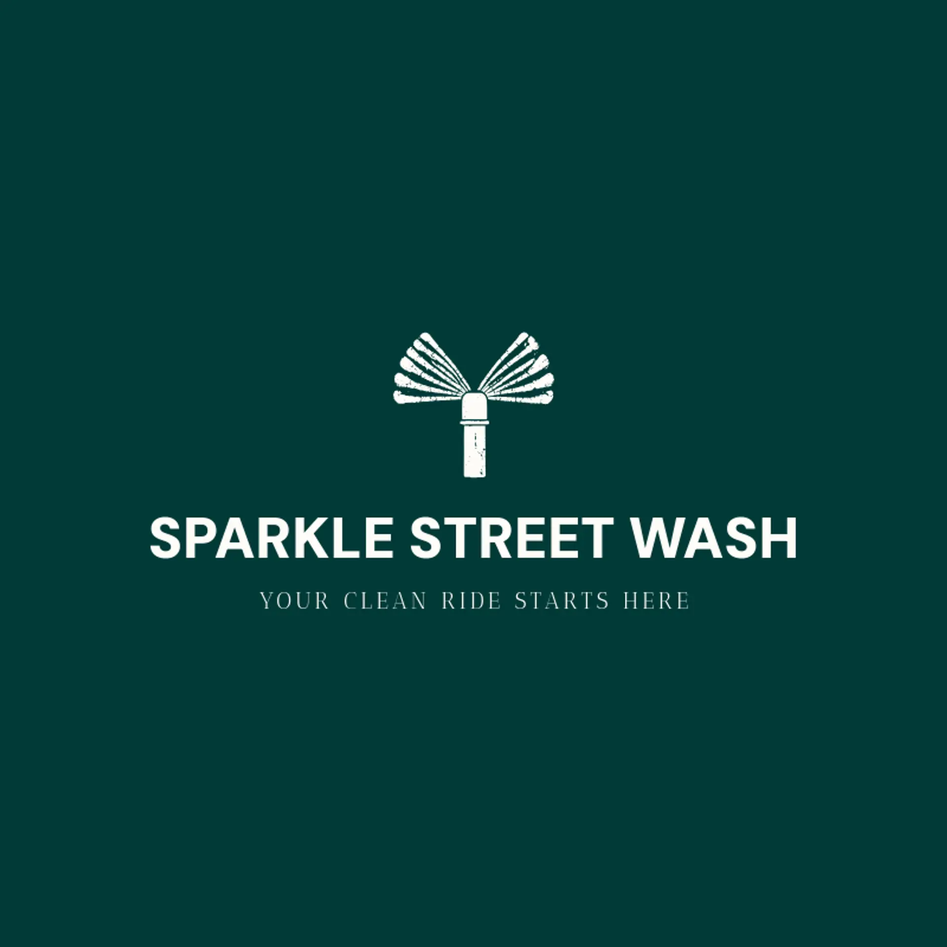 Sparkle Street Wash logo for car wash