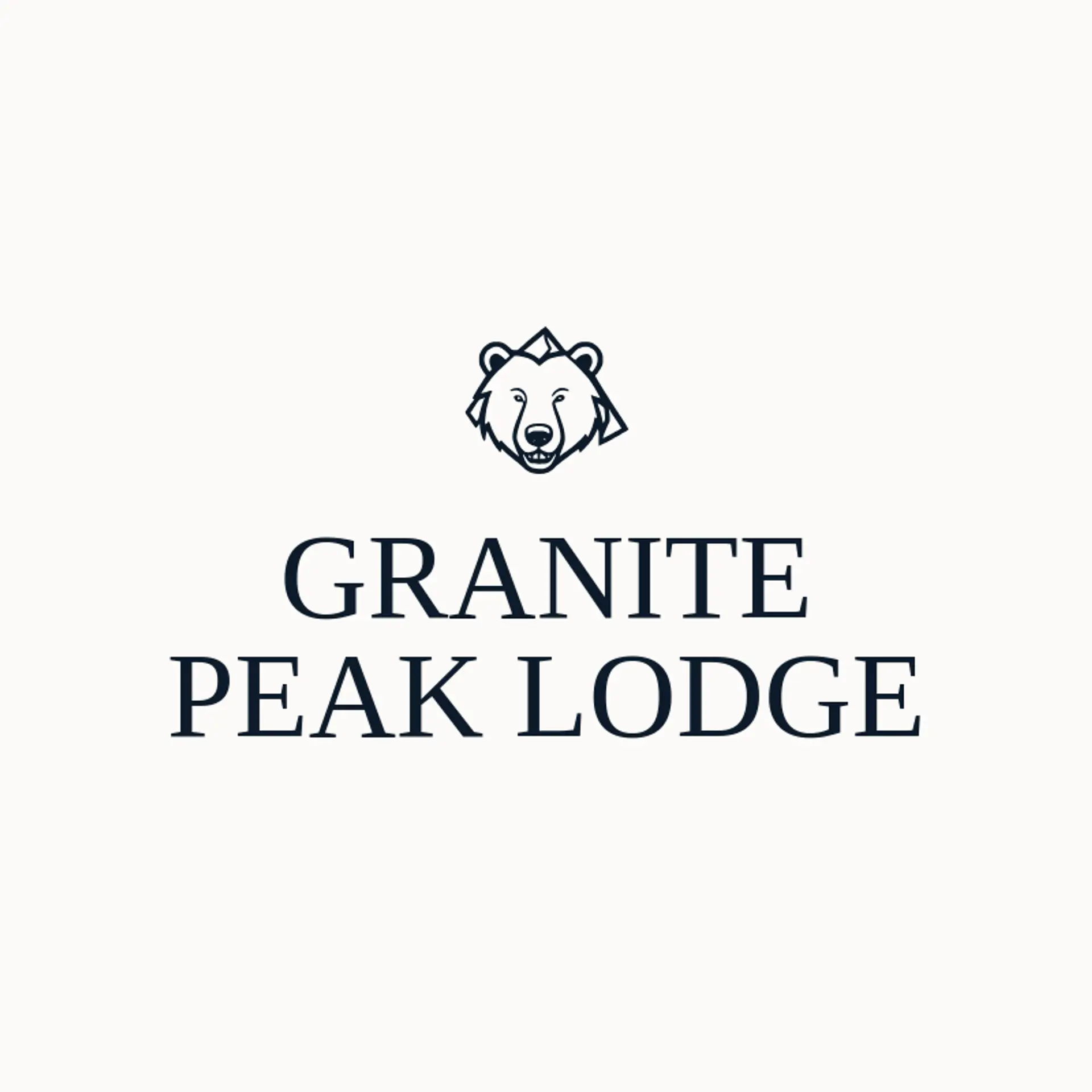 Granite Peak Lodge logo for grizzly bear