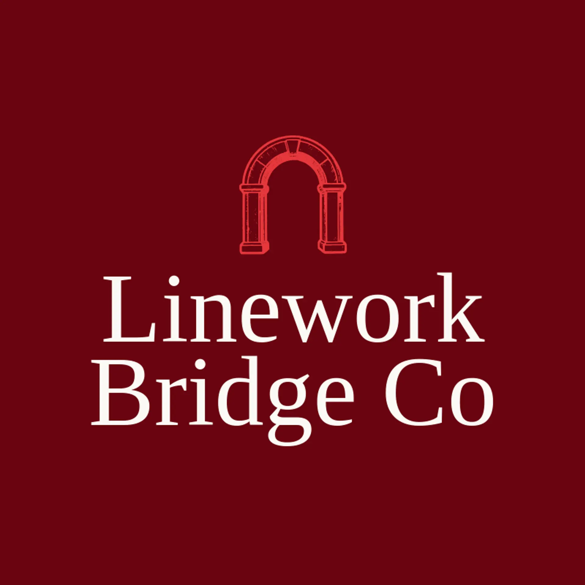 Linework Bridge Co logo for drawing