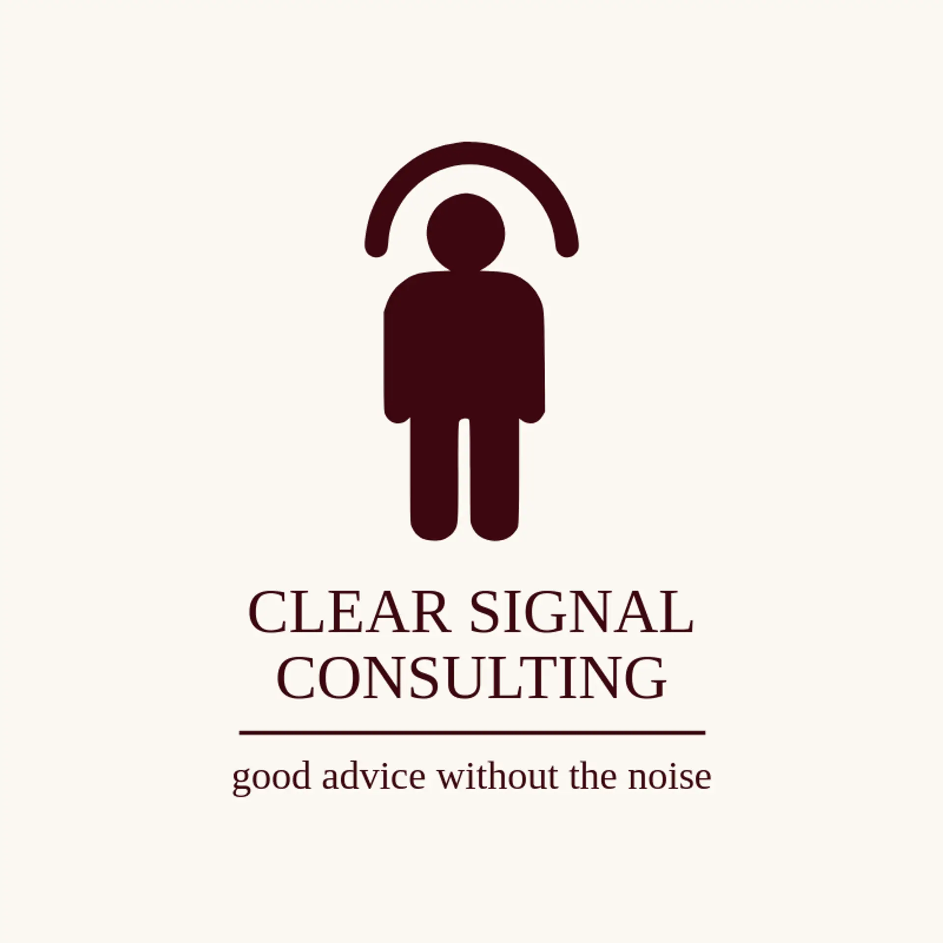 Clear Signal Consulting logo for freelancer