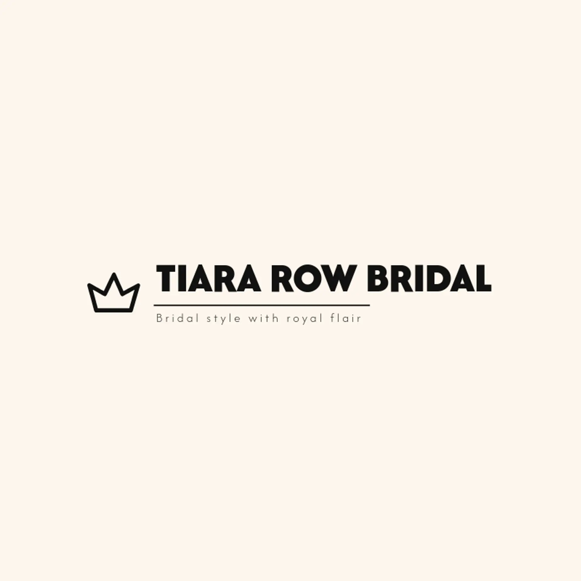 Tiara Row Bridal logo for queen
