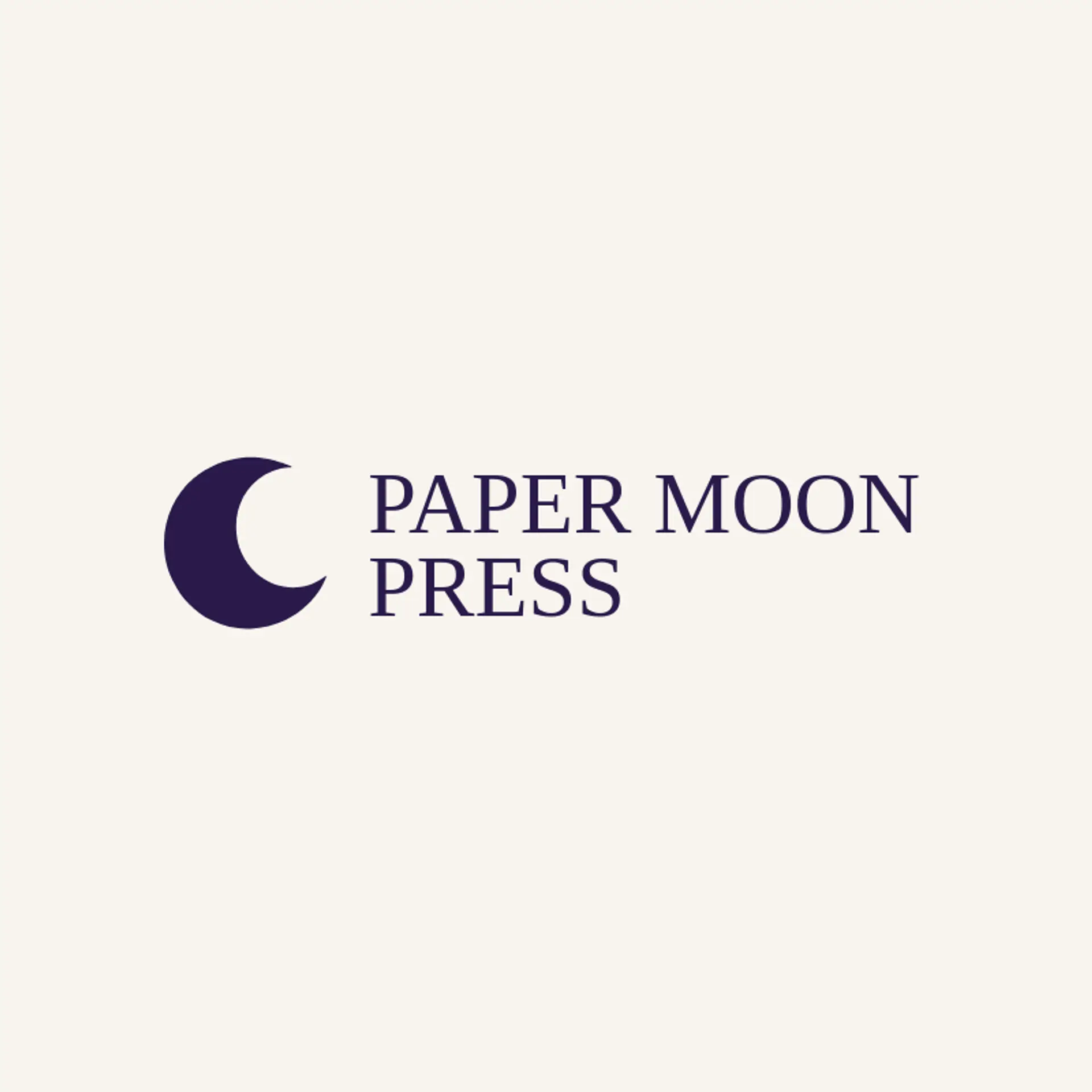 Paper Moon Press logo for handmade