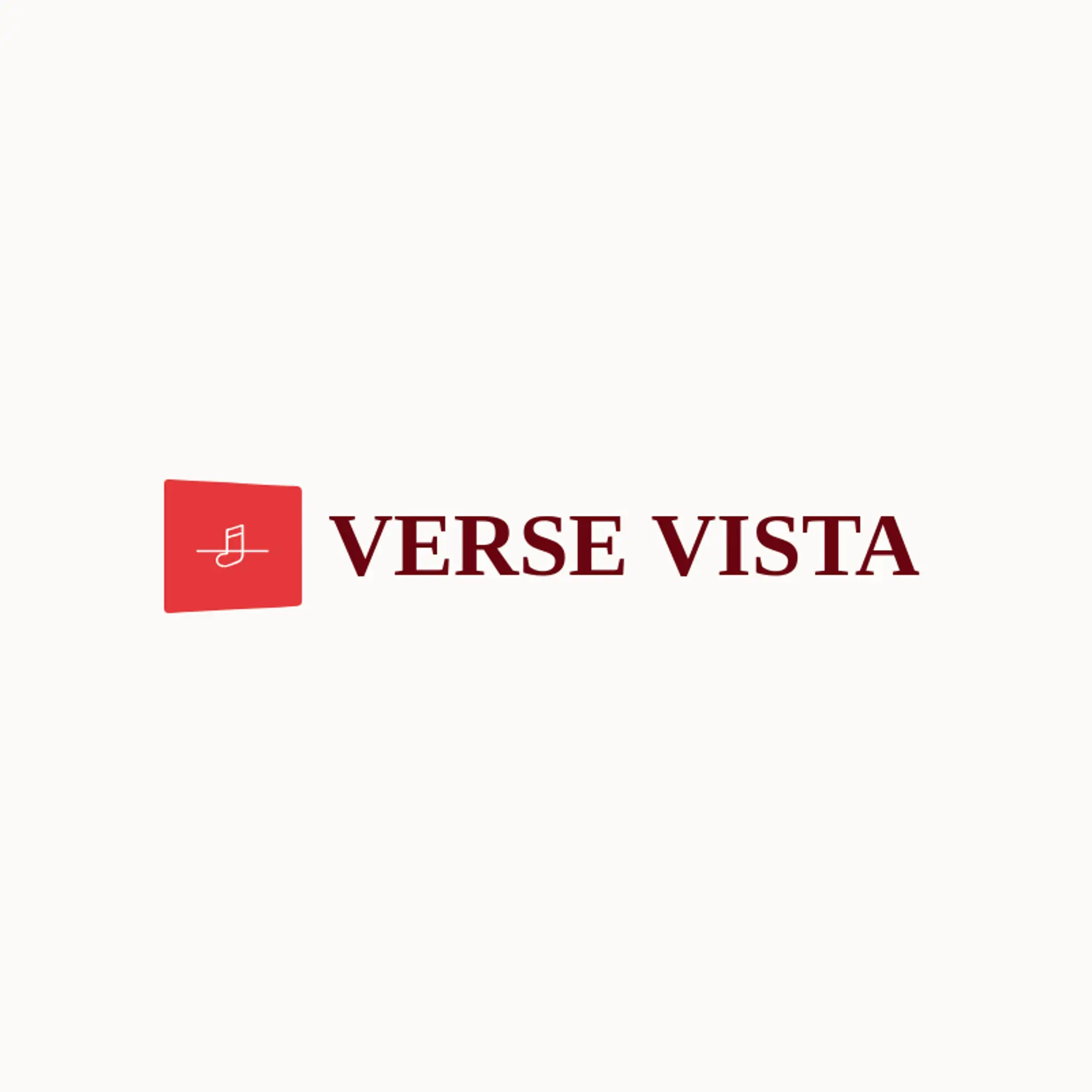 Verse Vista logo for music note