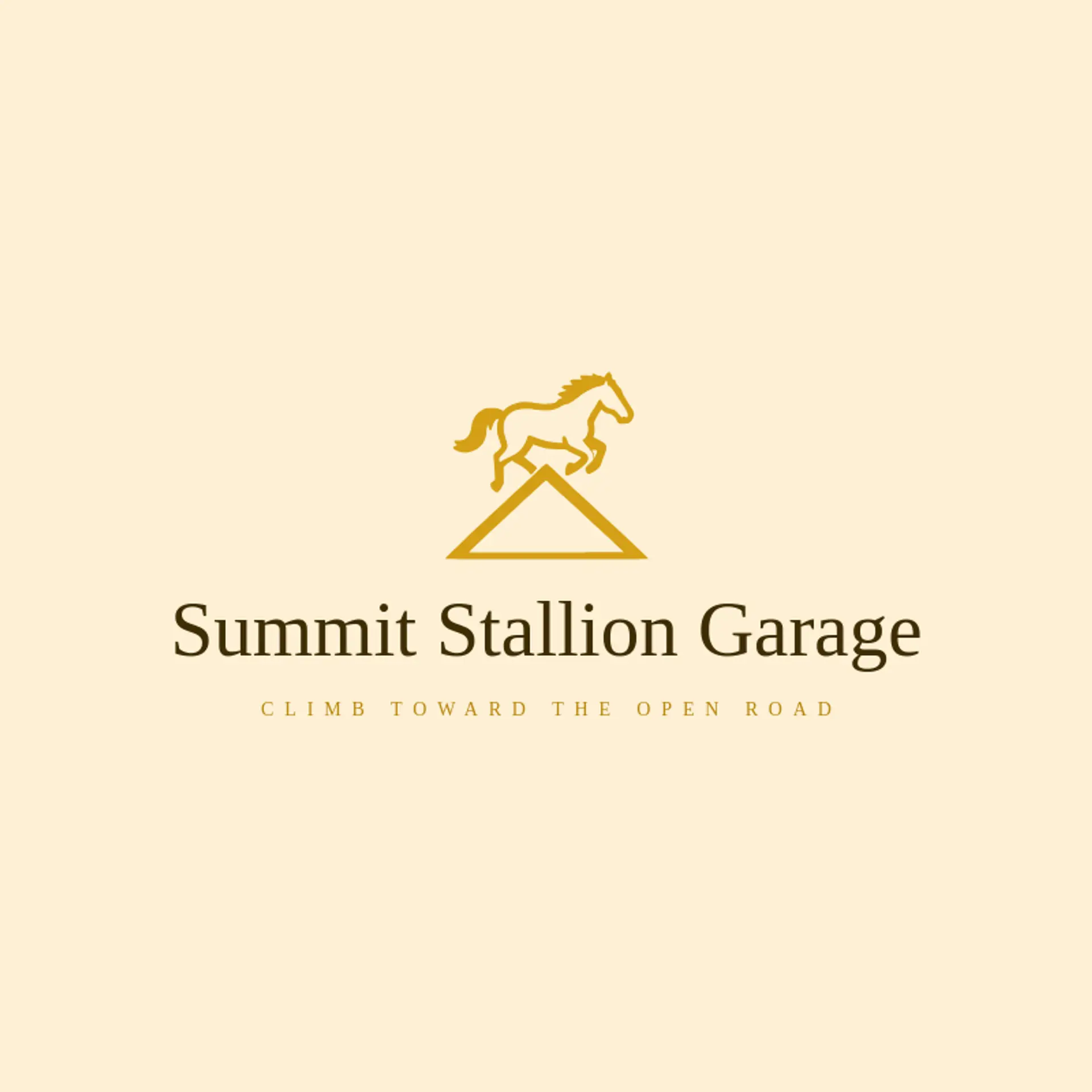 Summit Stallion Garage logo for mustang