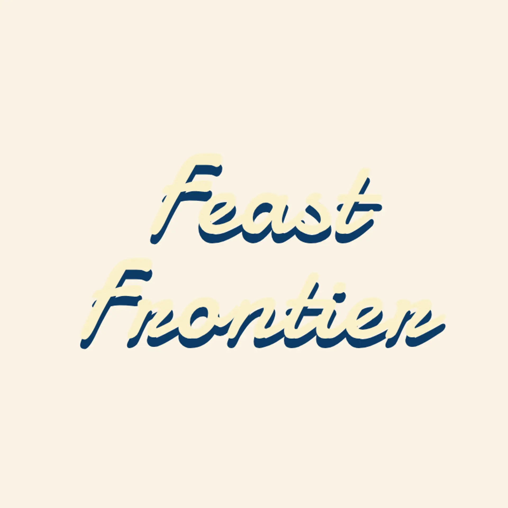 Feast Frontier logo for cool restaurant