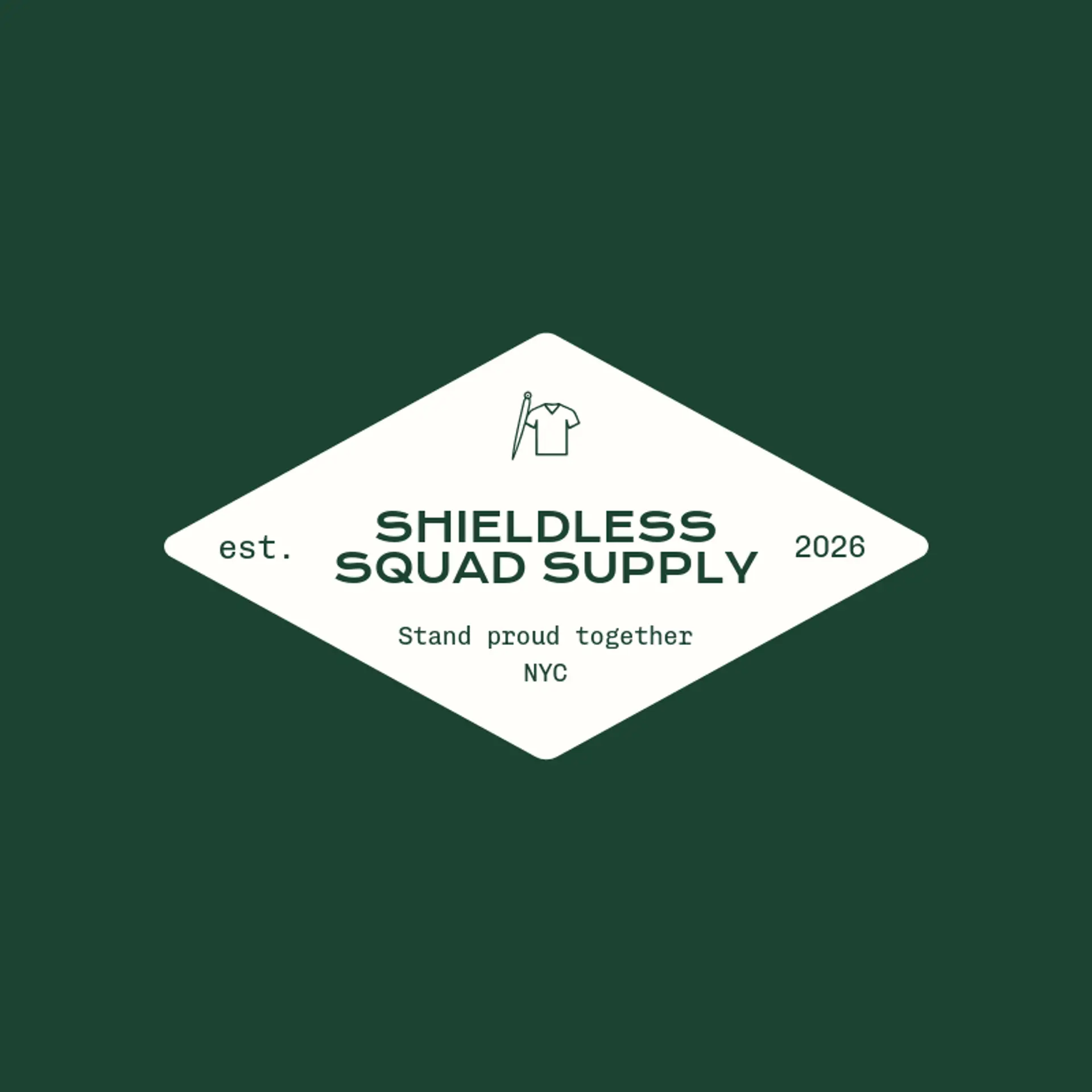 Shieldless Squad Supply logo for jersey