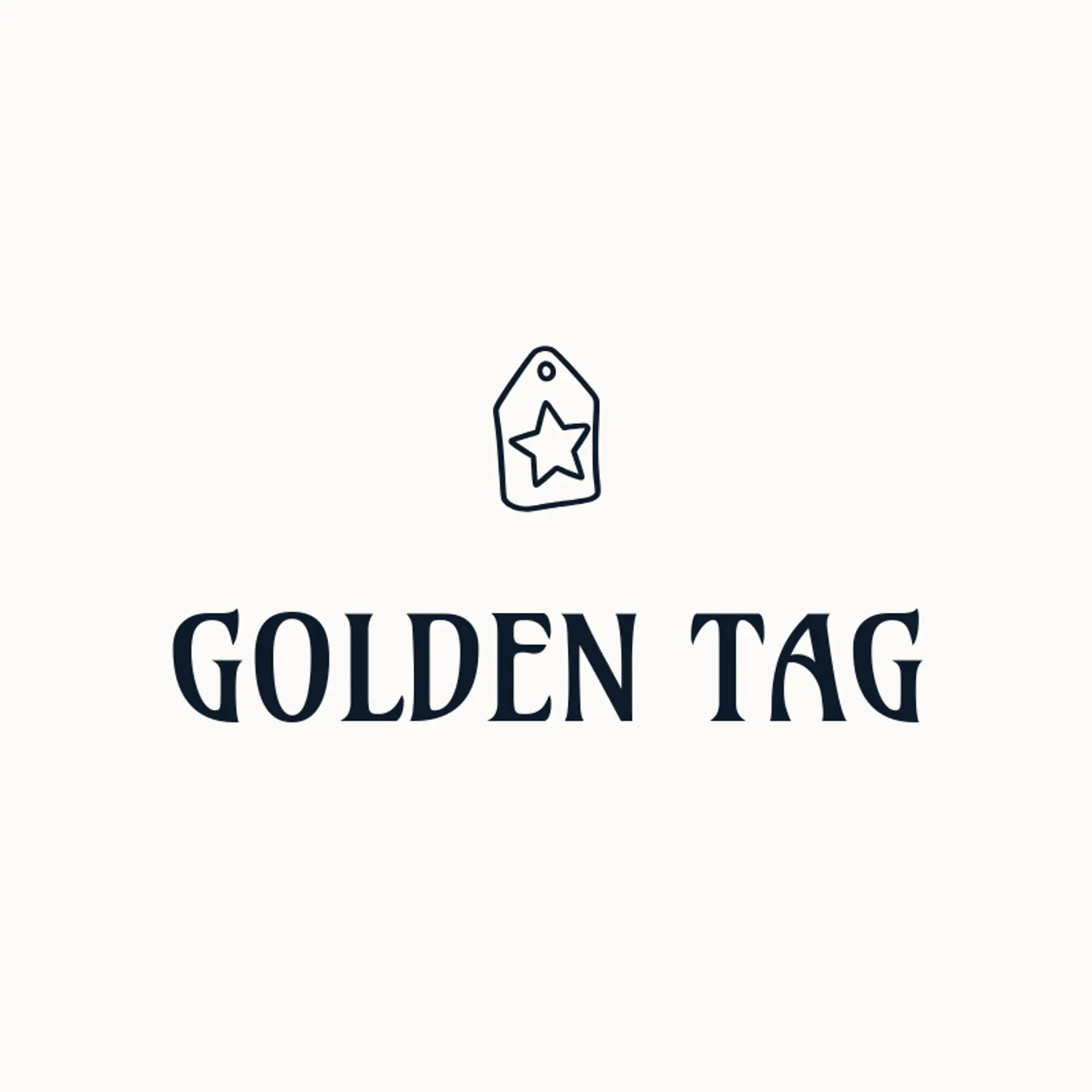 Golden Tag logo for store