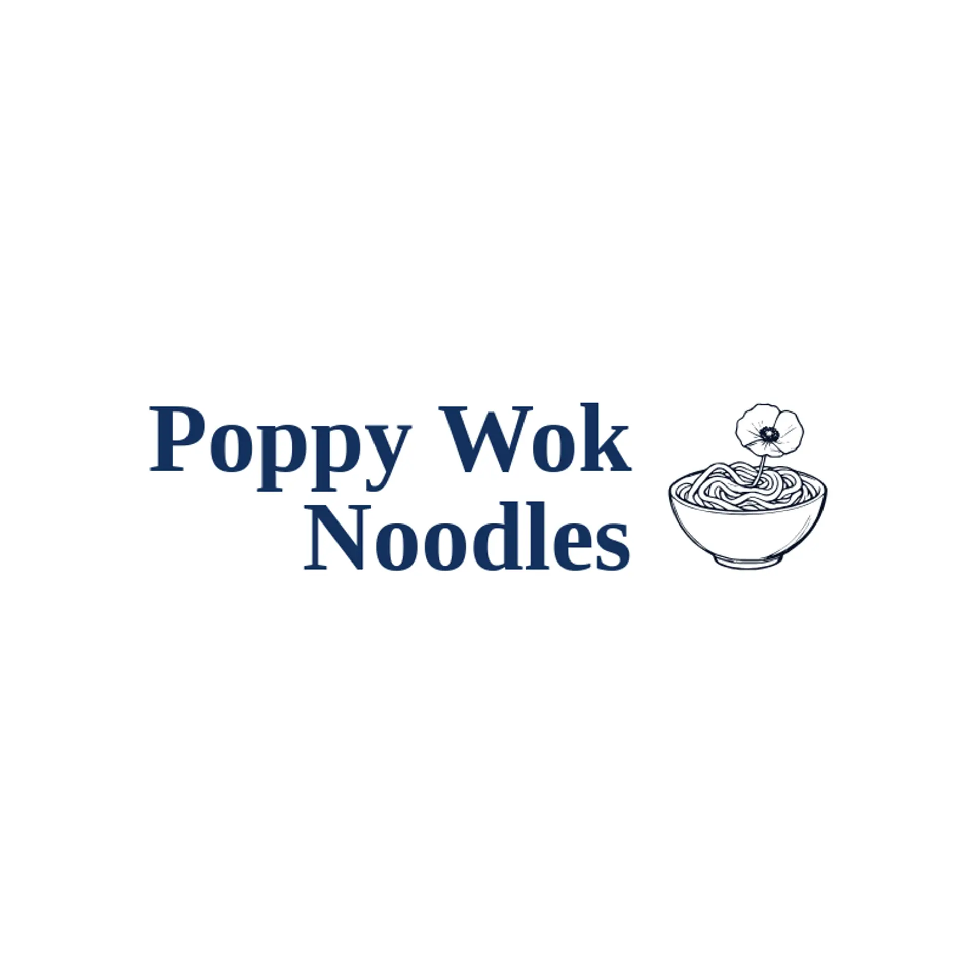 Poppy Wok Noodles logo for noodle