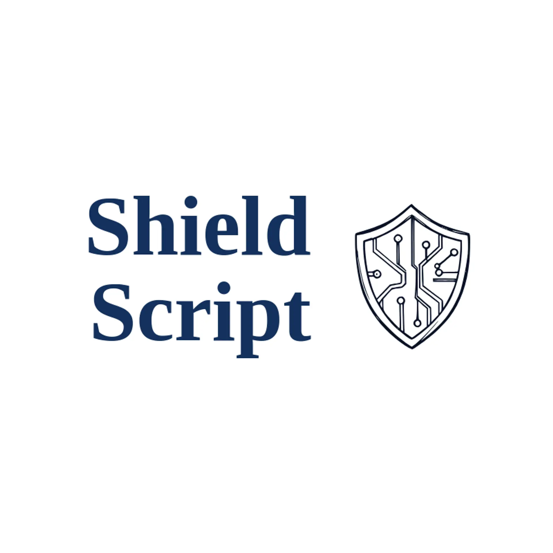 Shield Script logo for coding