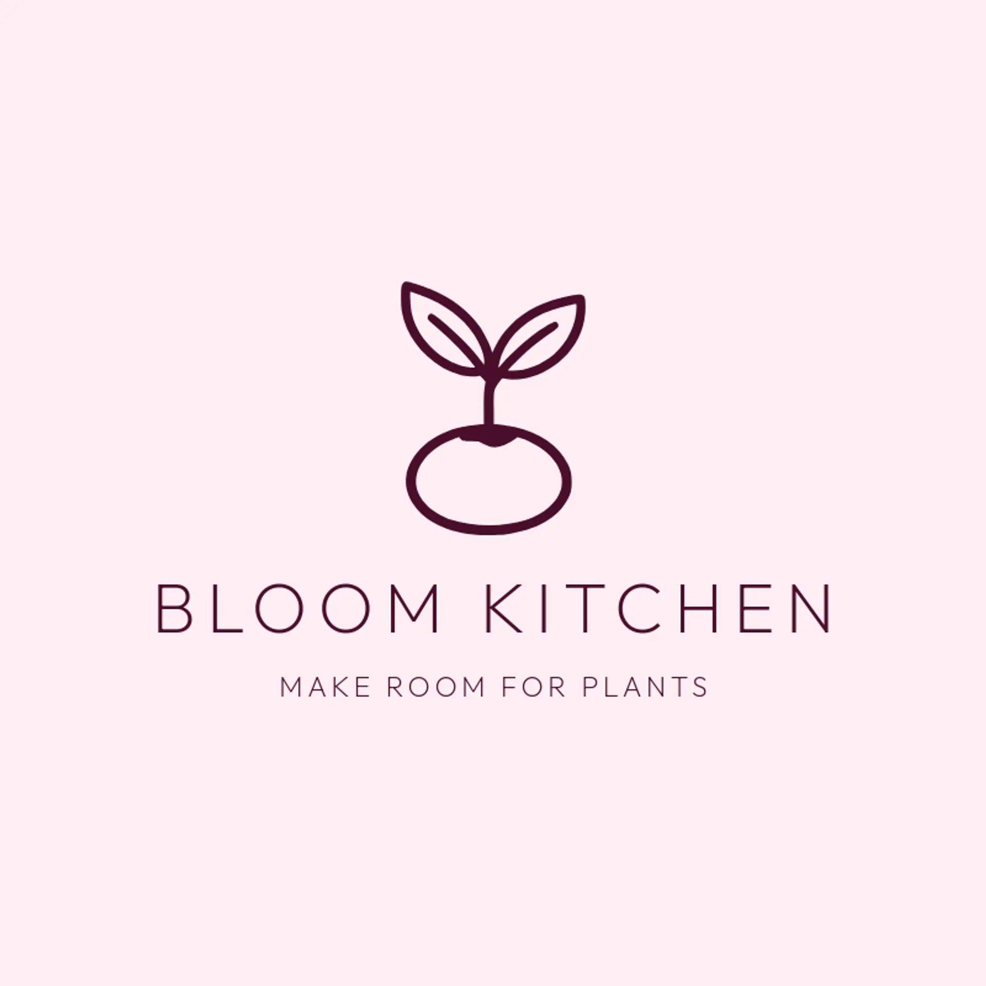 Bloom Kitchen logo for vegan