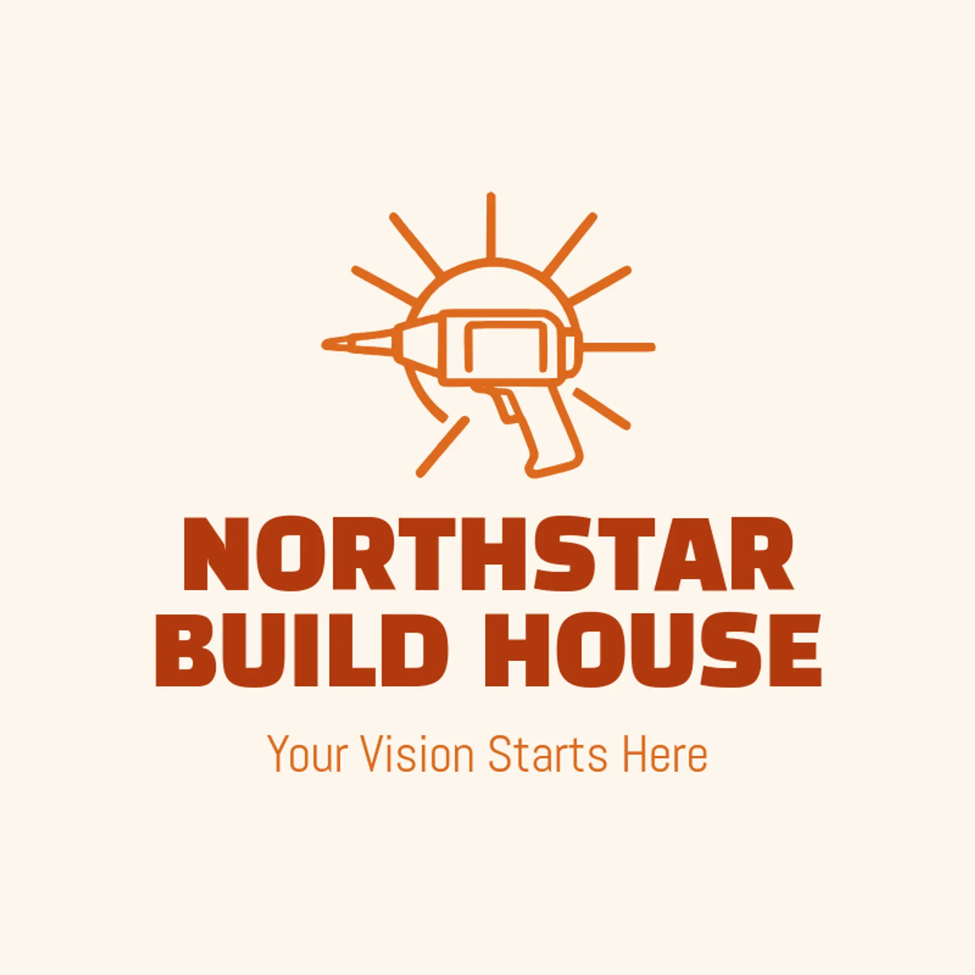 Northstar Build House logo for construction company