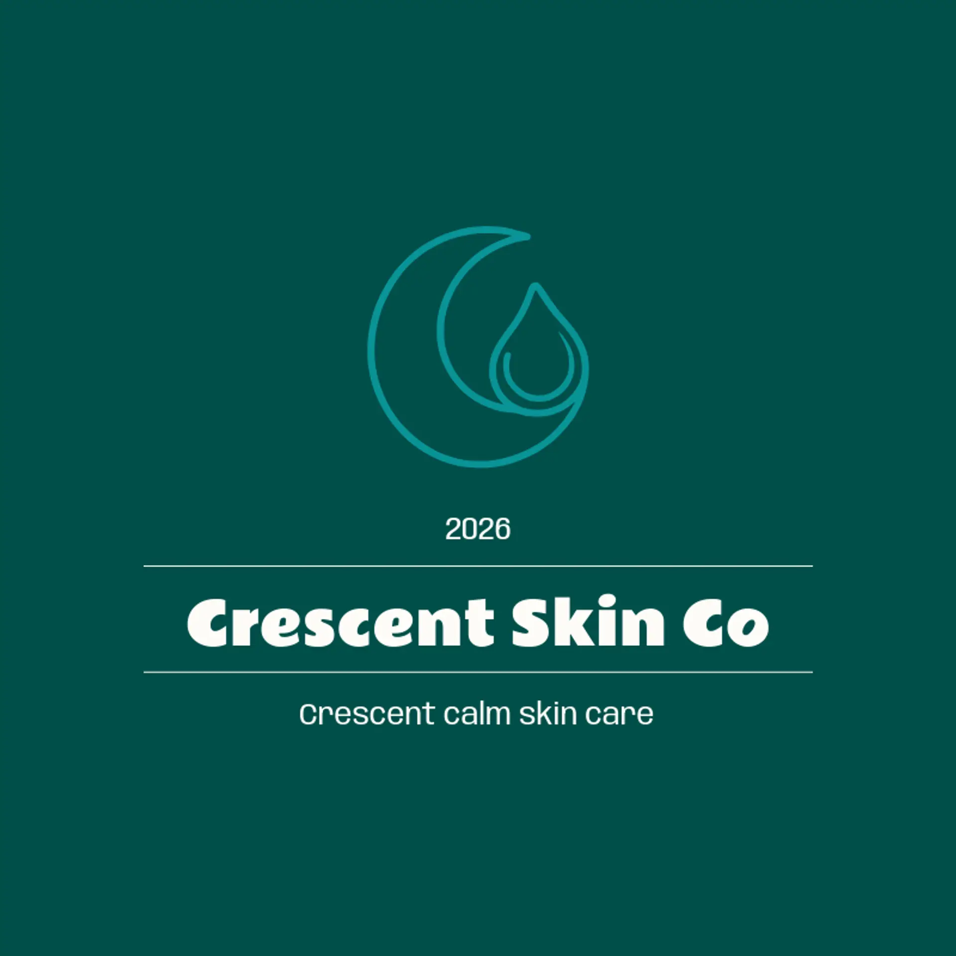 Crescent Skin Co logo for esthetician