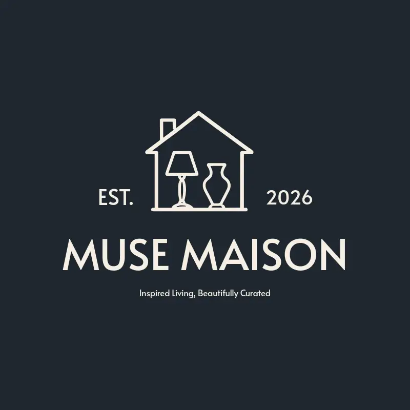 The blog name Muse Maison as a branded logo with a single color icon
