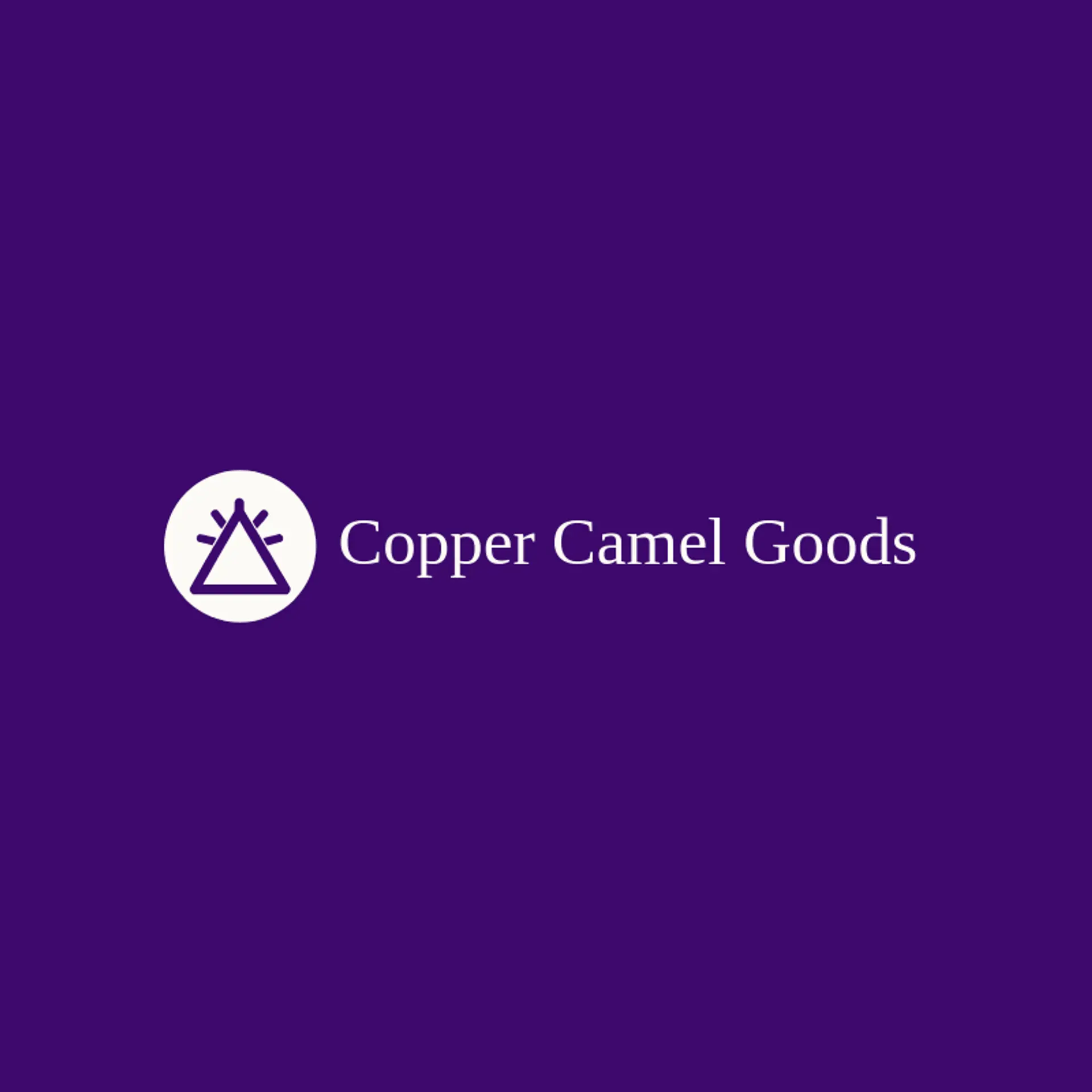 Copper Camel Goods logo for pyramid
