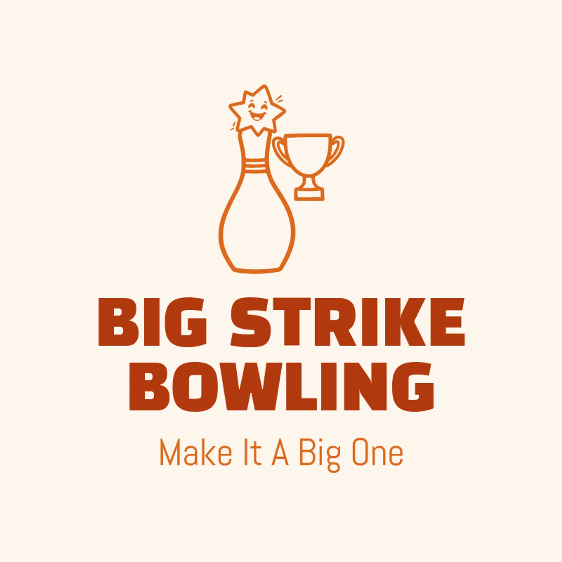 Big Strike Bowling logo for bowling