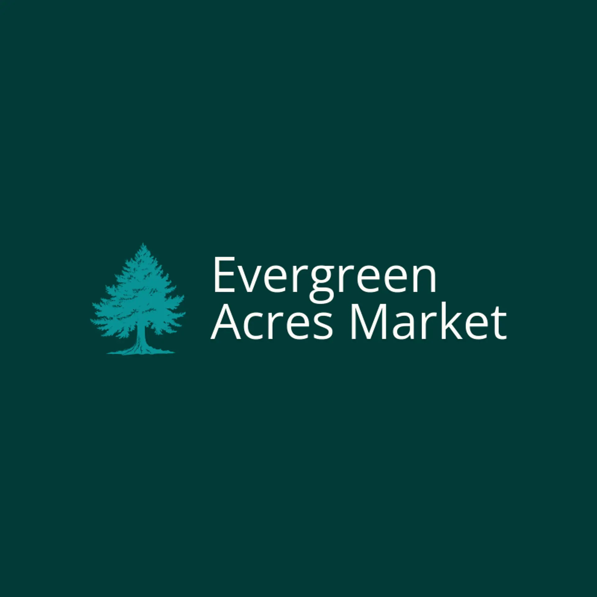 Evergreen Acres Market logo for evergreen